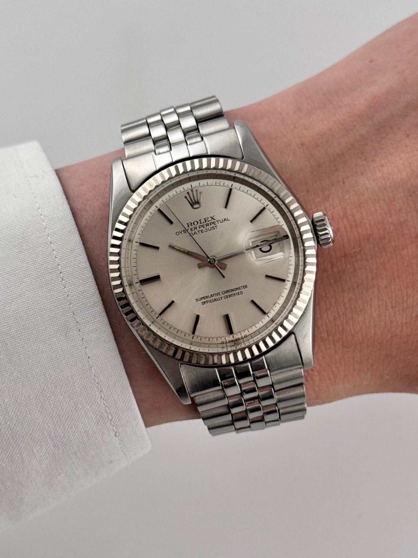 Rolex Datejust Oyster Perpetual - 1601 - White Gold Bezel