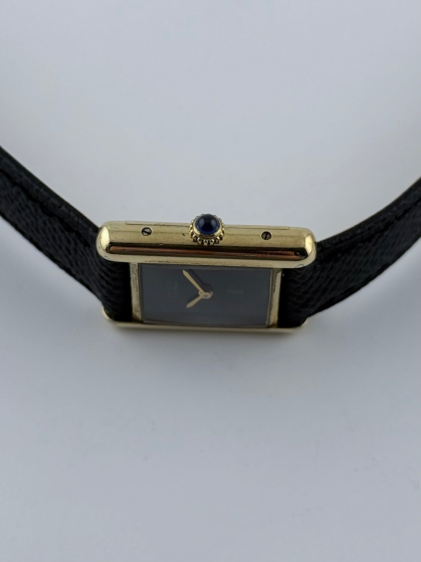 Cartier Must De Paris Tank Manual Wind - 3- Black Dial