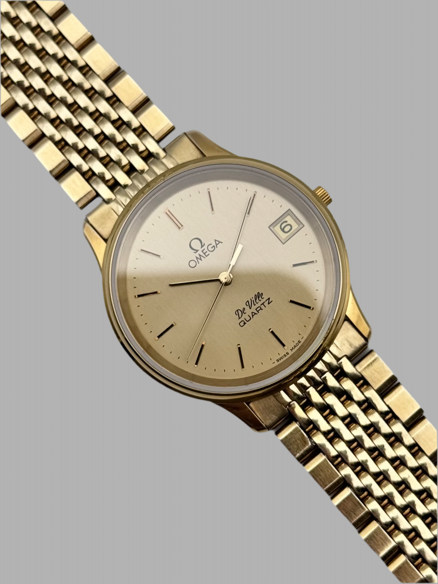 Omega De Ville Quartz Date 196.0164 - Original Bracelet