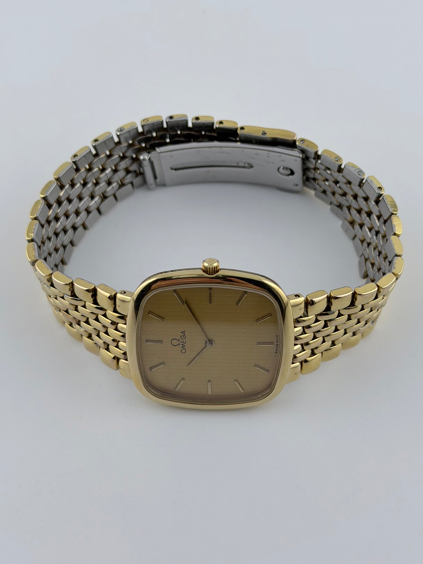 Omega DeVille Quartz 395.0877.2 - Tapestry Dial - Original Bracelet