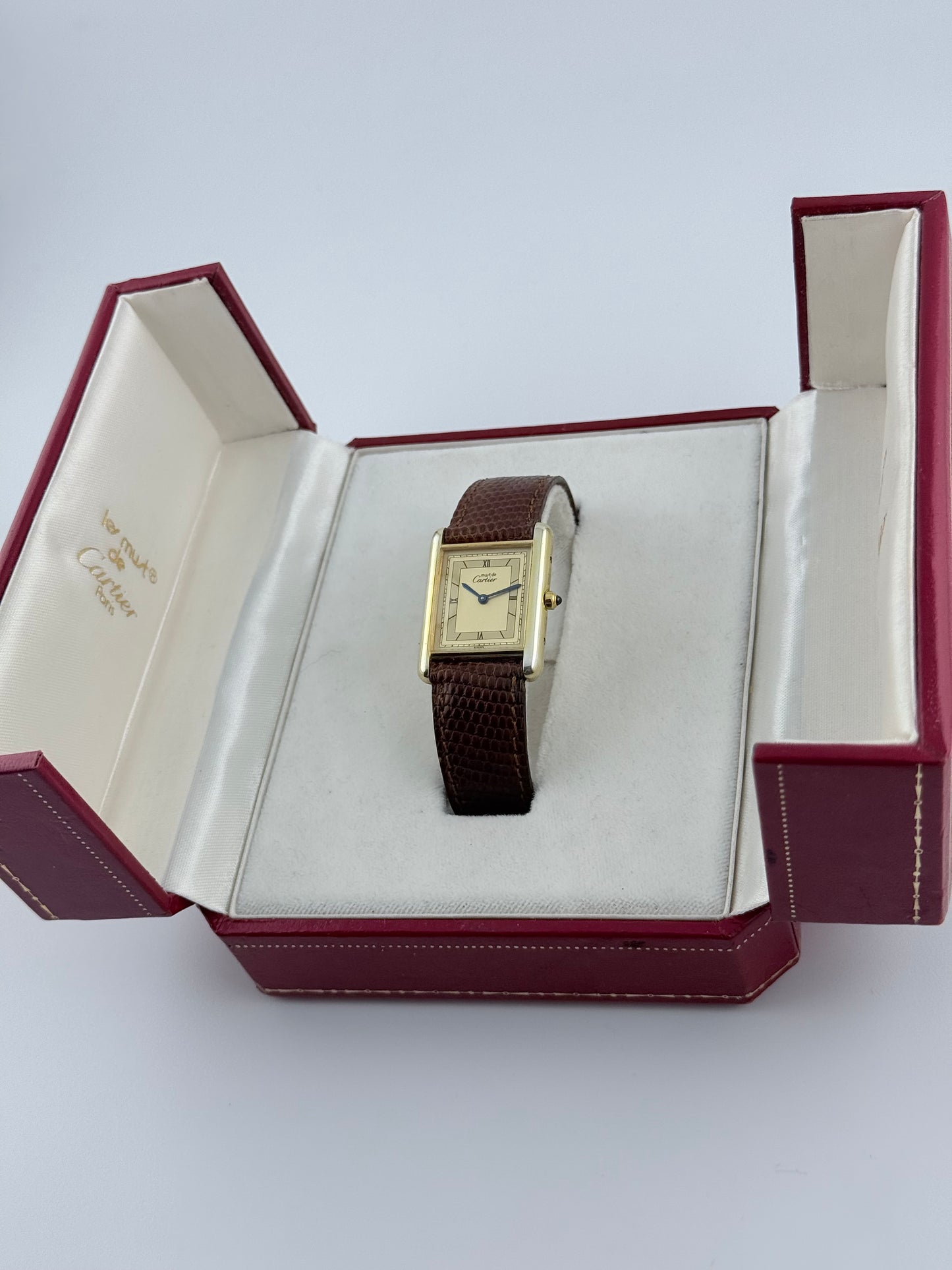 Cartier Must De Tank Quartz - Original Strap, buckle & box