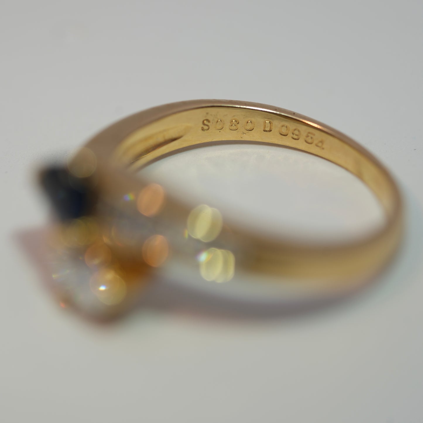 Sapphire & Diamond Toi et Moi Ring