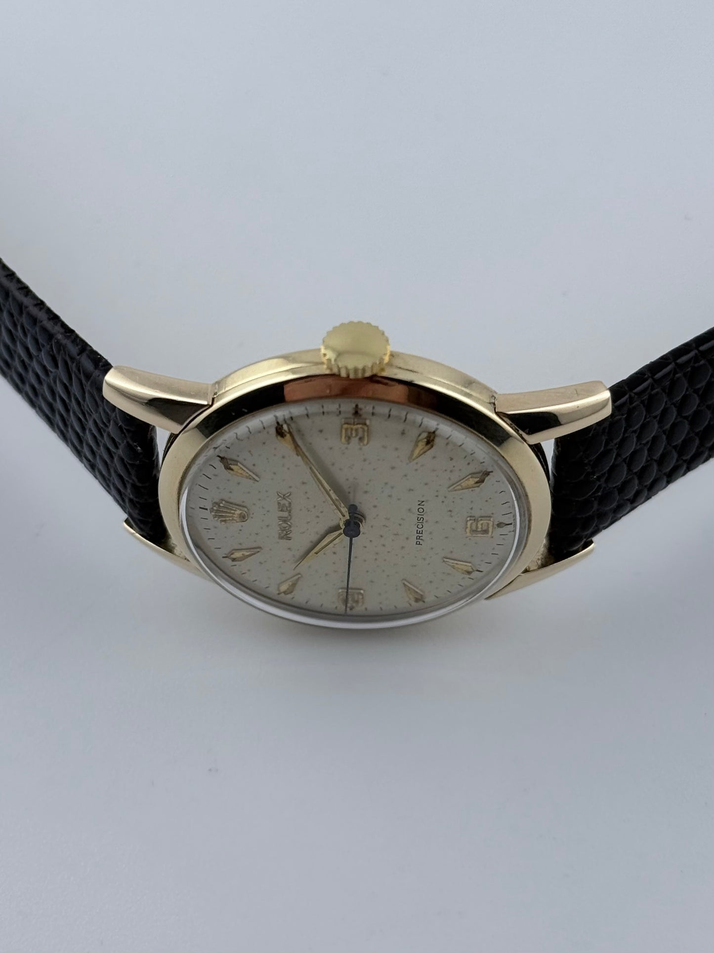 Rolex Precision Manual Wind 9ct Gold - Rare Explorer Dial