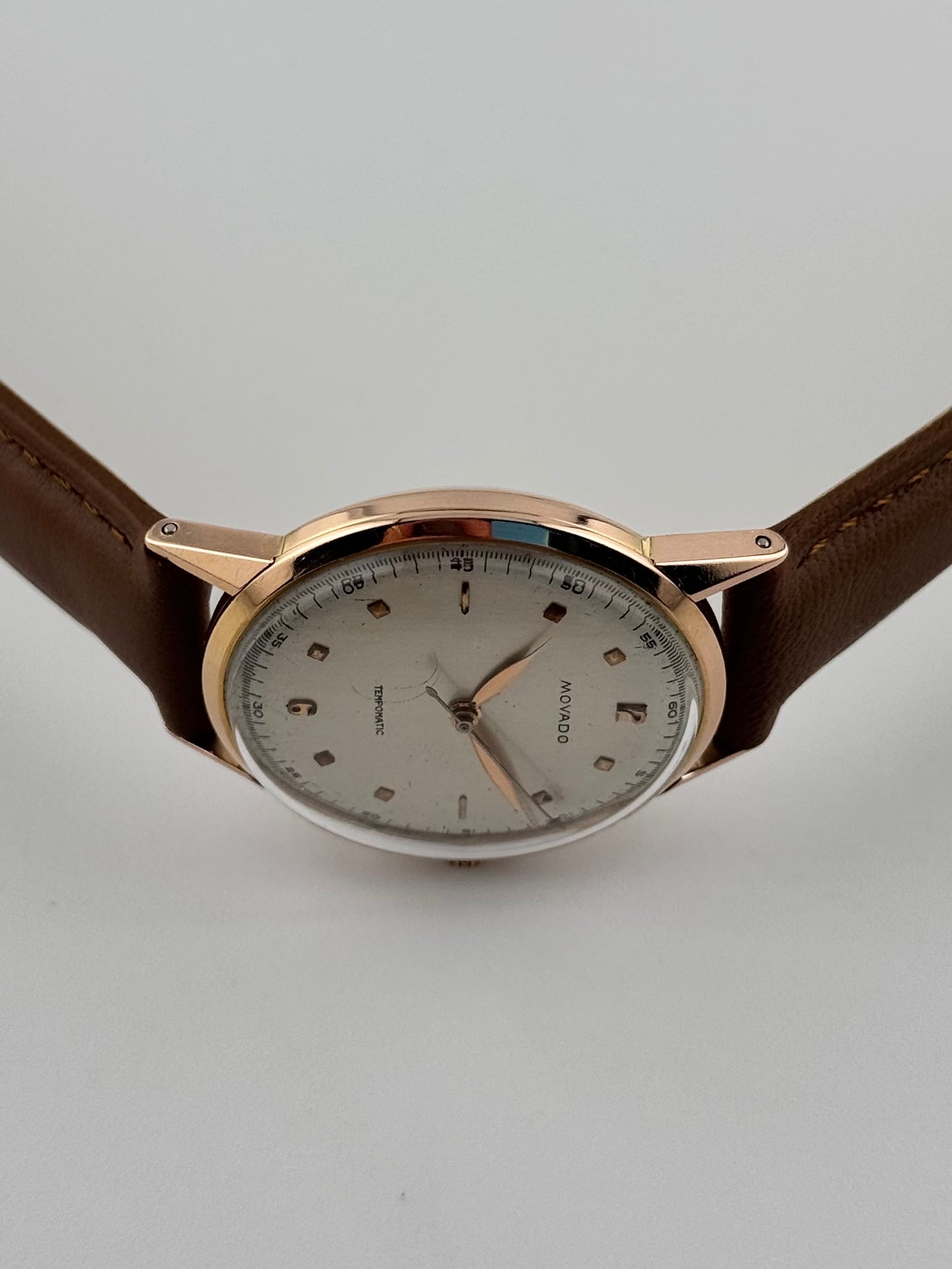 Movado Tempomatic Bumper - 18ct Rose Gold - Collector's Watch