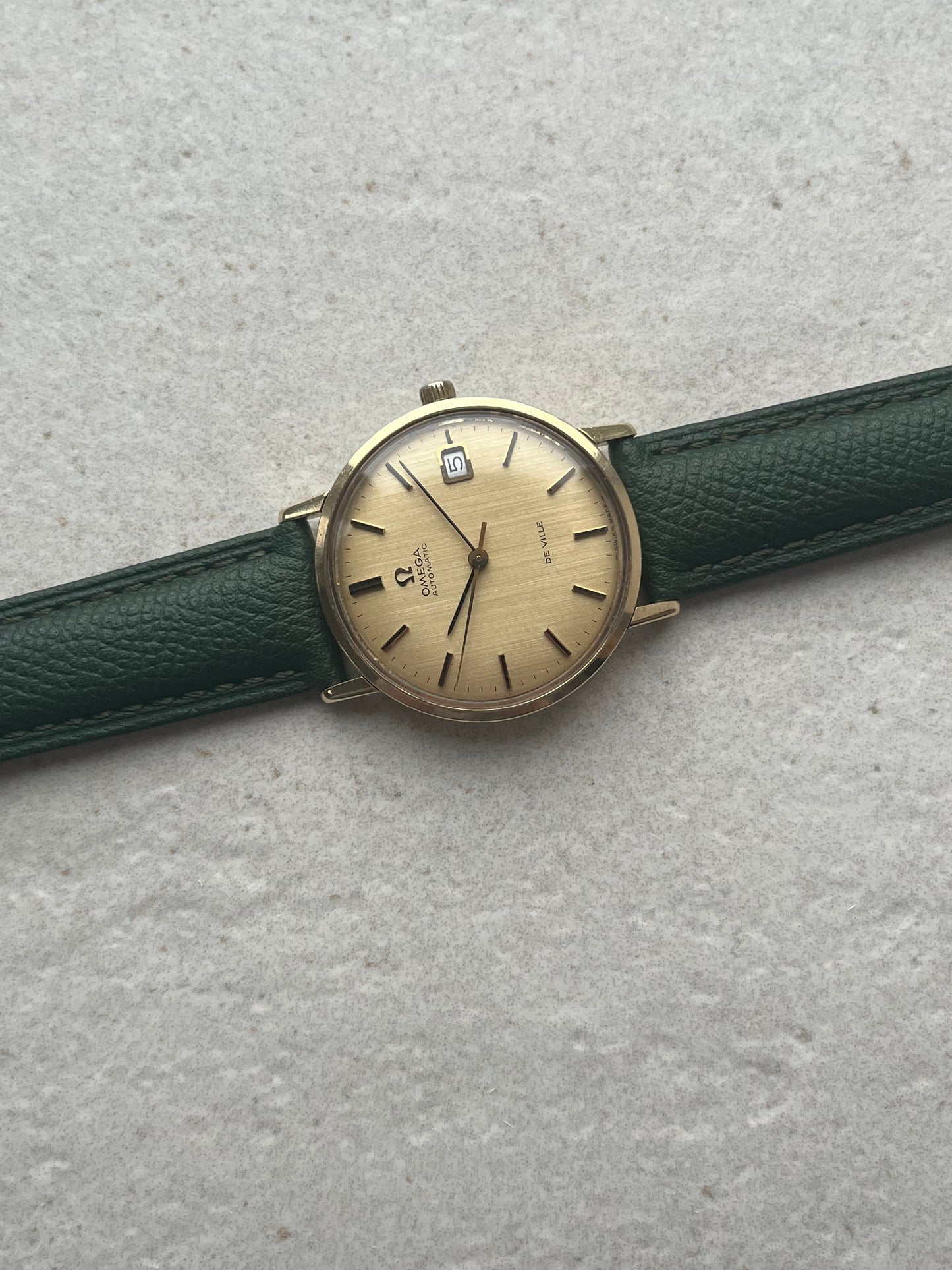 Omega DeVille Automatic Date 9ct Solid Gold