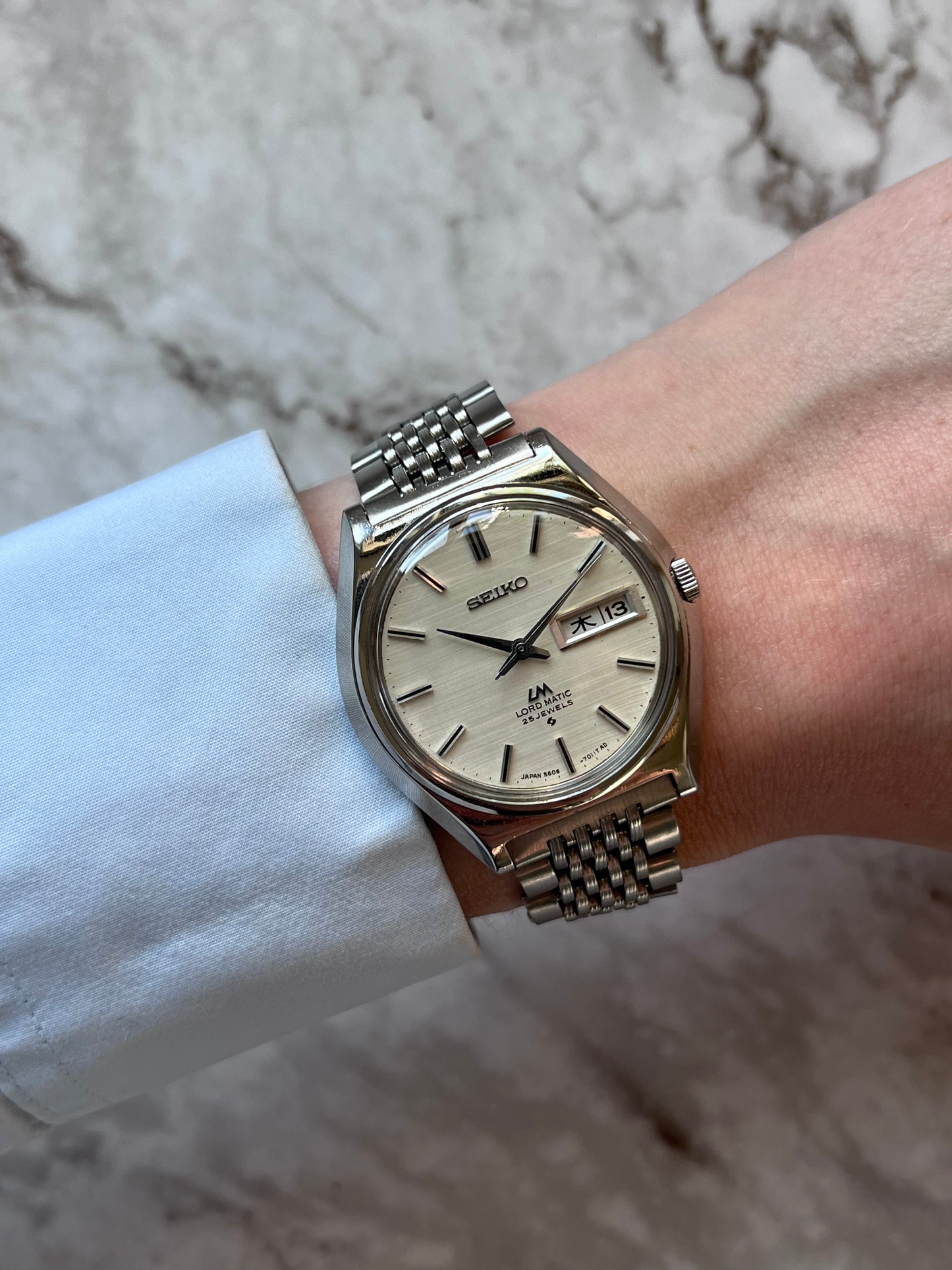 Seiko Lord Matic Kanji Linen Dial