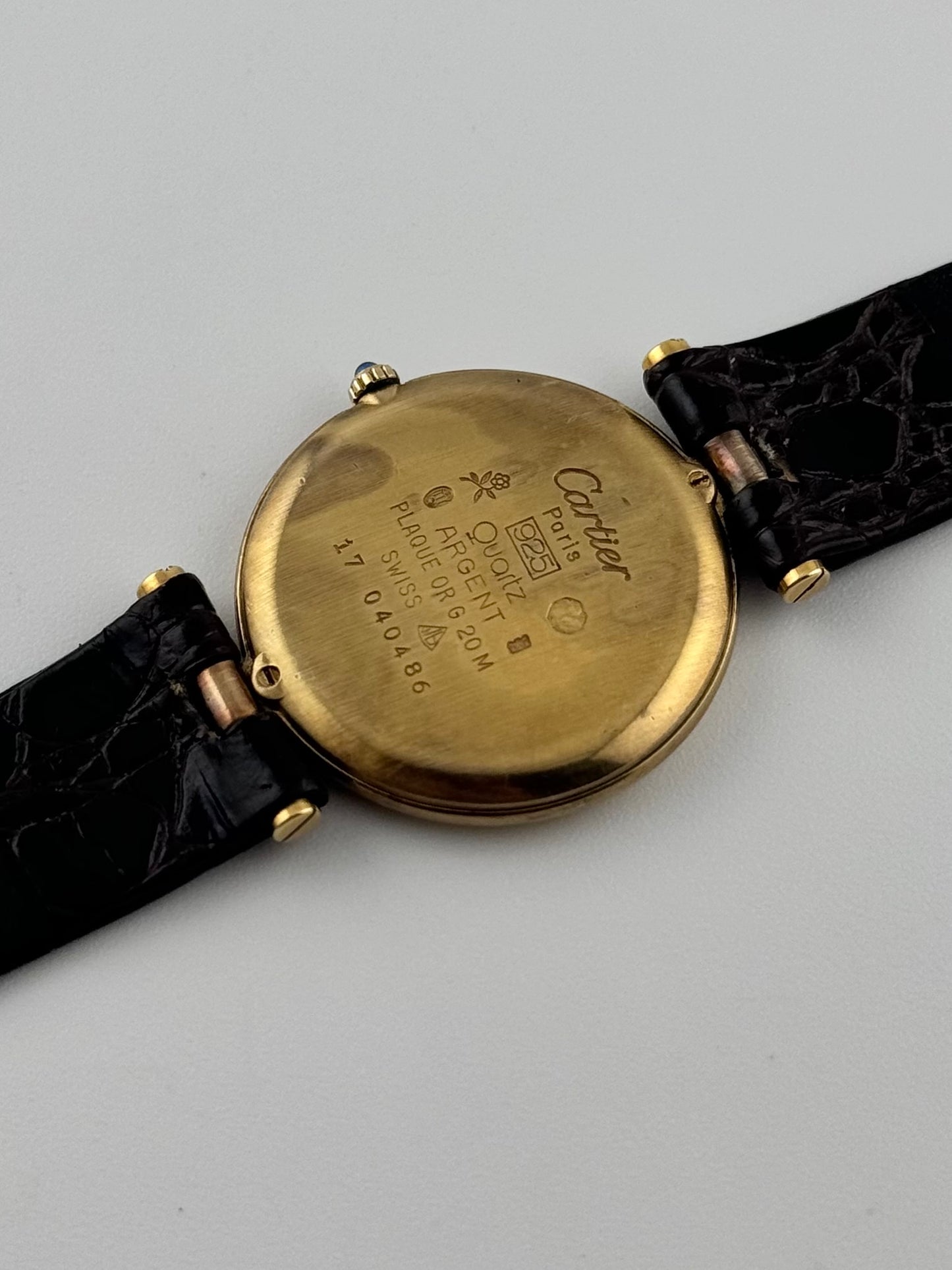 Cartier Must De Vendome Quartz - 17 - Ultra Rare Wood Dial