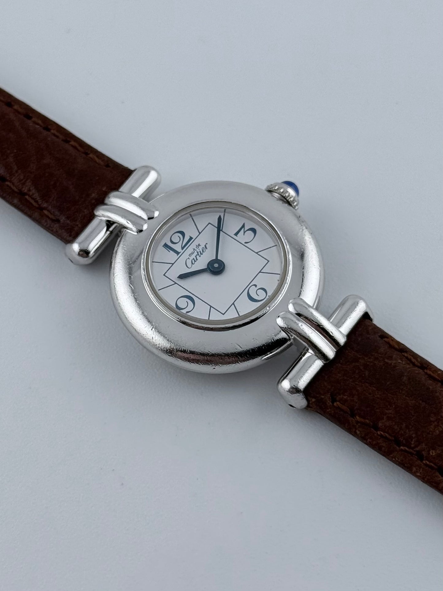Cartier must de Colisee Quartz - 2411 Sterling Silver - Ladies