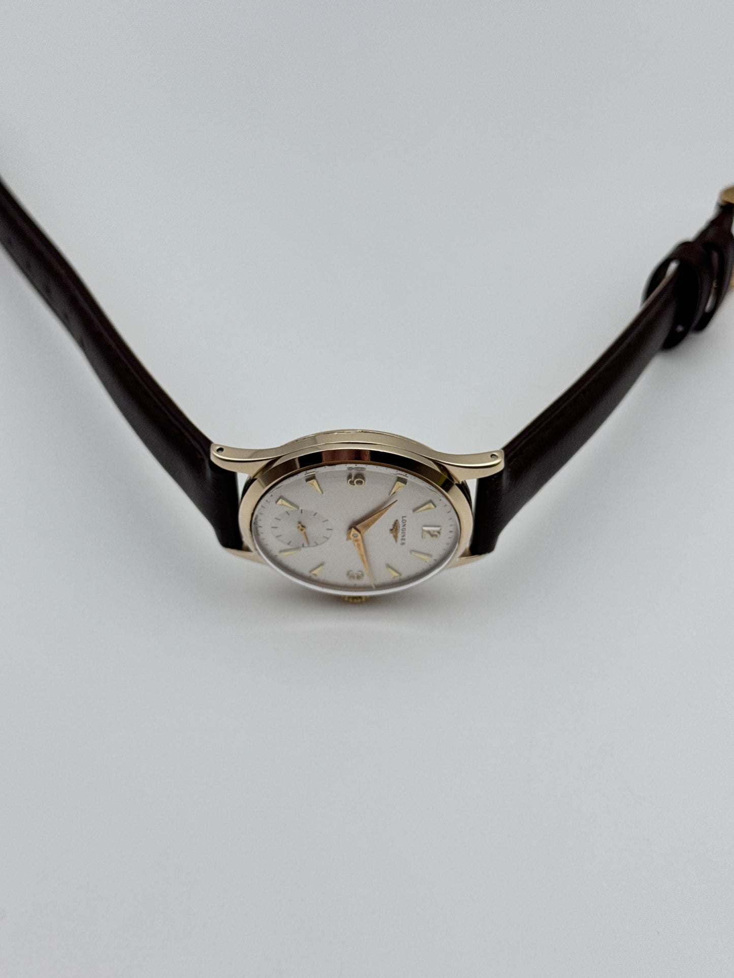 Longines Manual Wind Sub Seconds 9ct Gold - Original Box