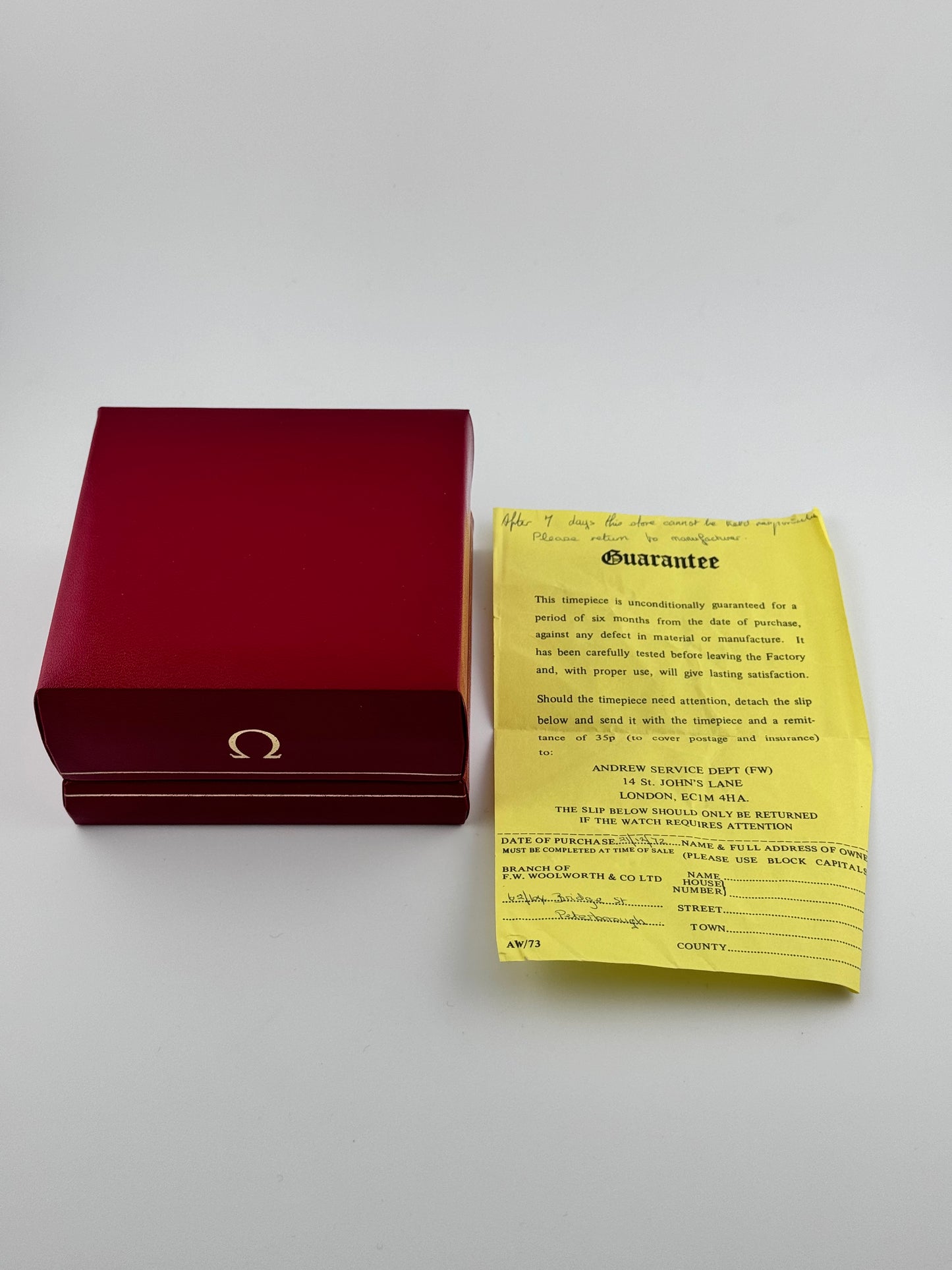 Omega Geneve Manual Wind 135.041 - Box and Papers