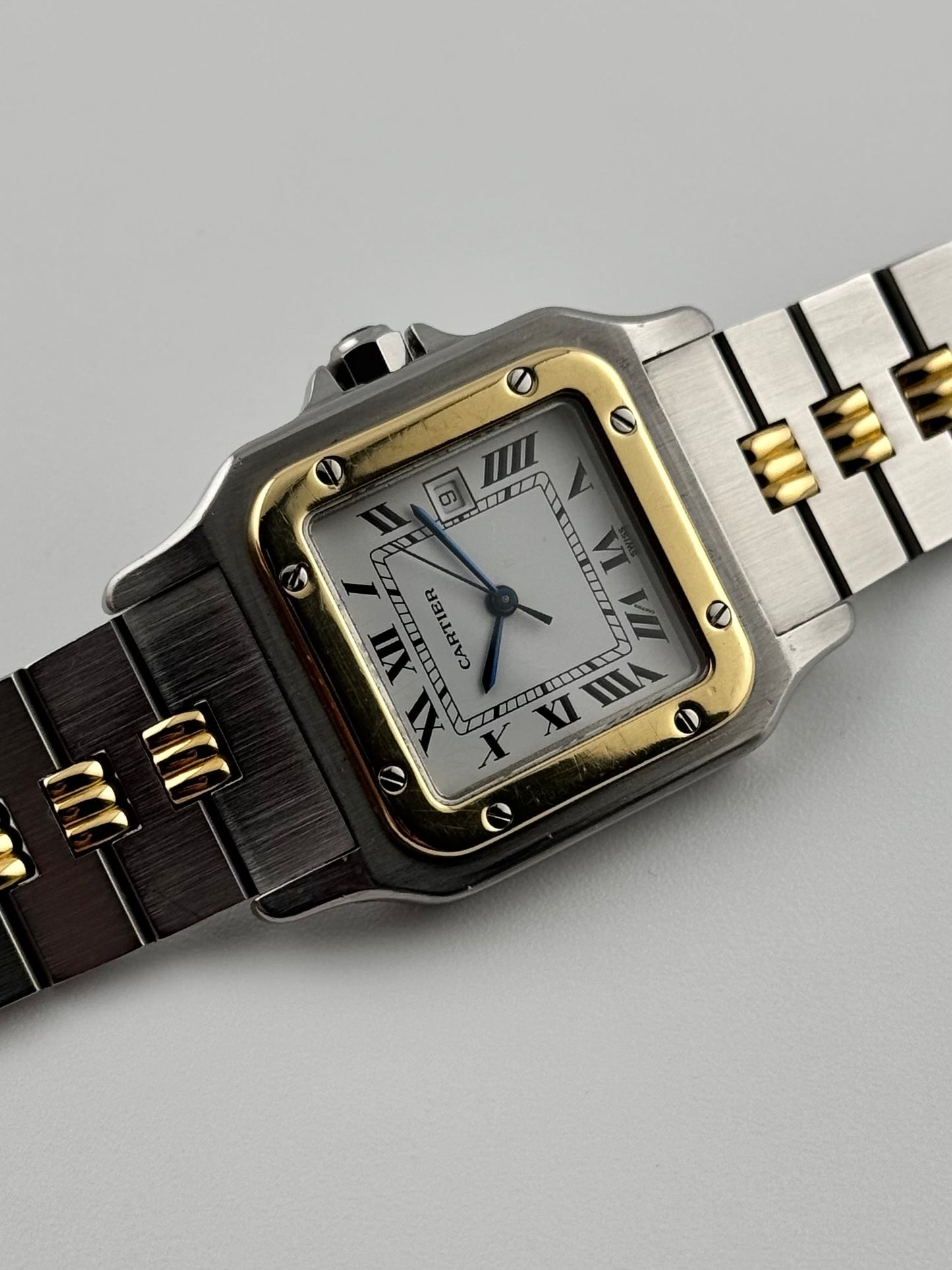 Cartier Santos Carree Automatic - Rare Godron Bracelet - 2961 - Original Box