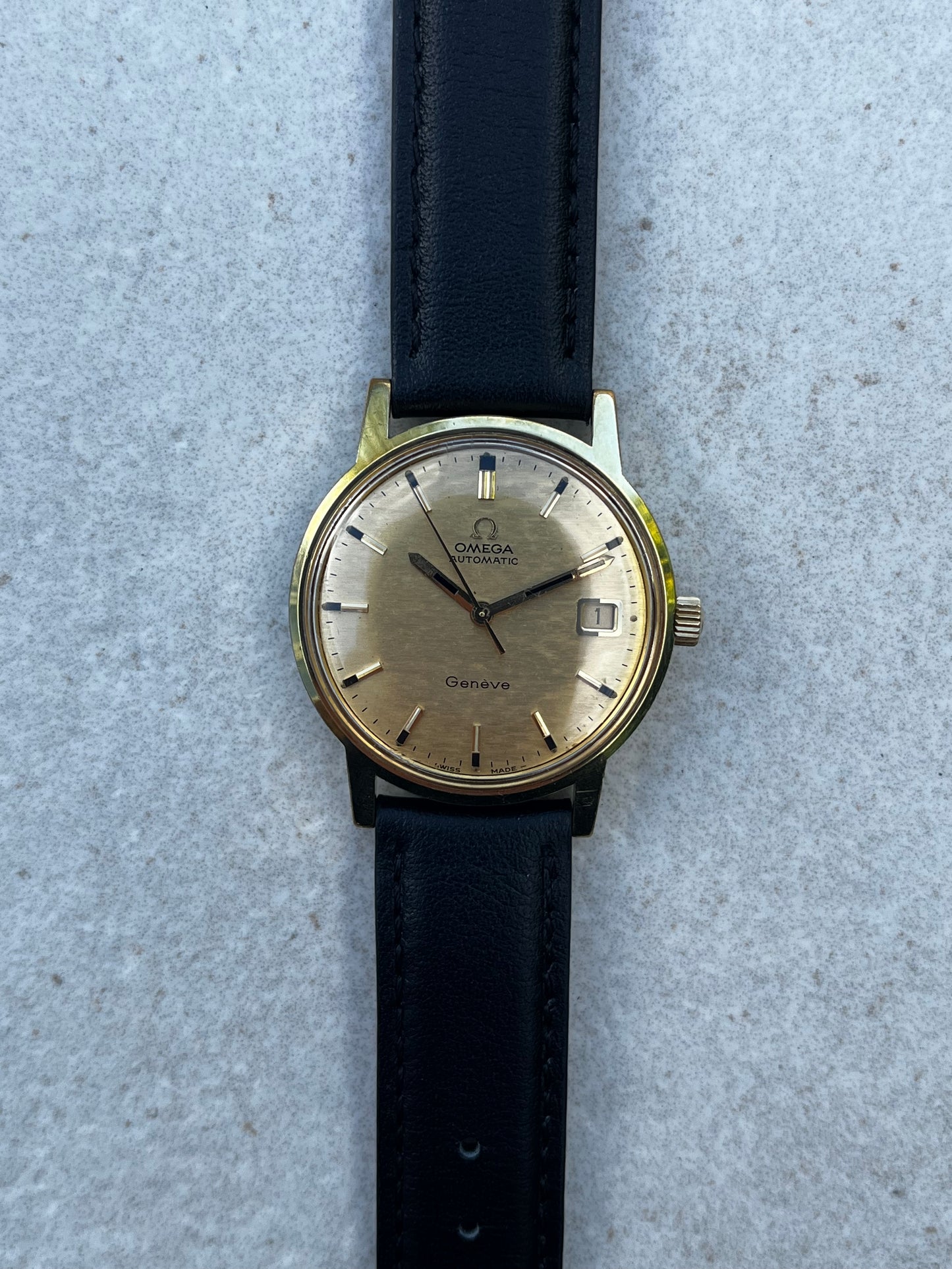 Omega Geneve Automatic Shantung Dial 166.070