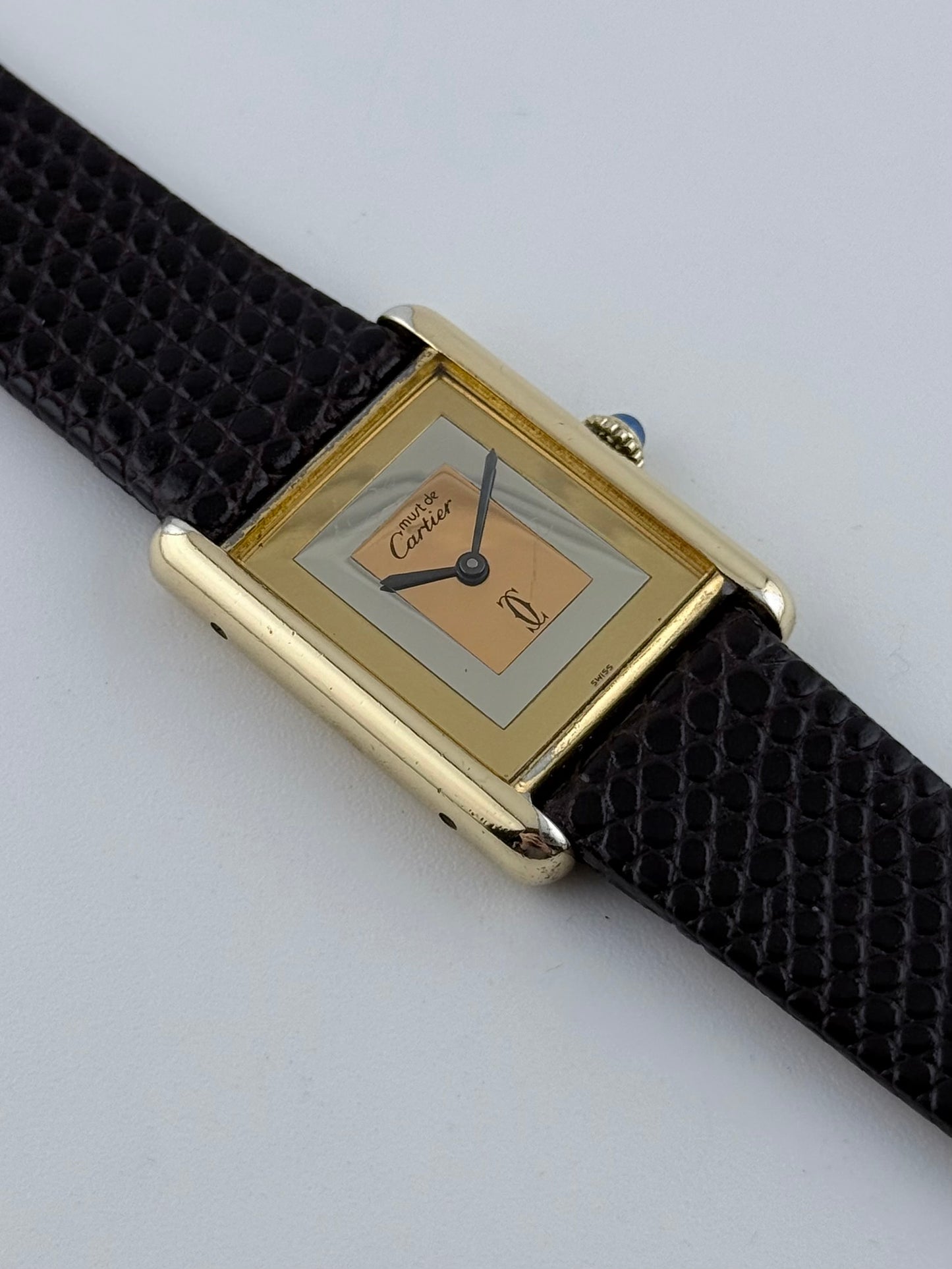 Cartier Must De Paris Tank Quartz - Trinity Dial