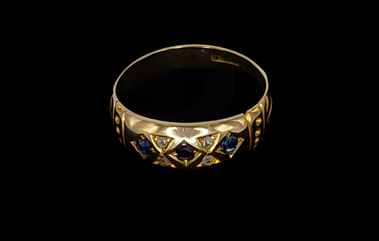 Sapphire and Diamond 18ct Gold Ring