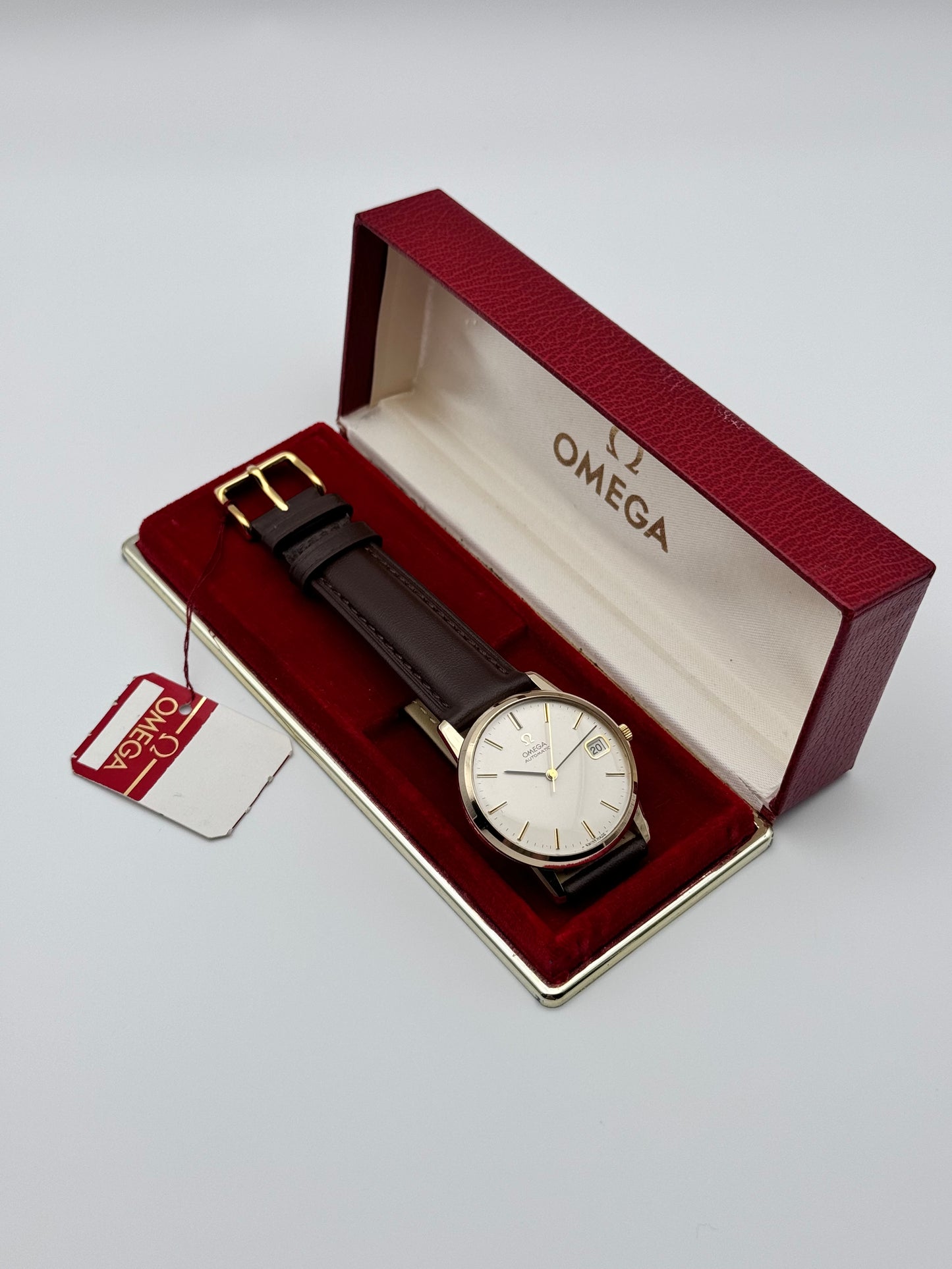 Omega Geneve Automatic 9ct Gold 162.5430 - Original Box, Papers & Hang Tag