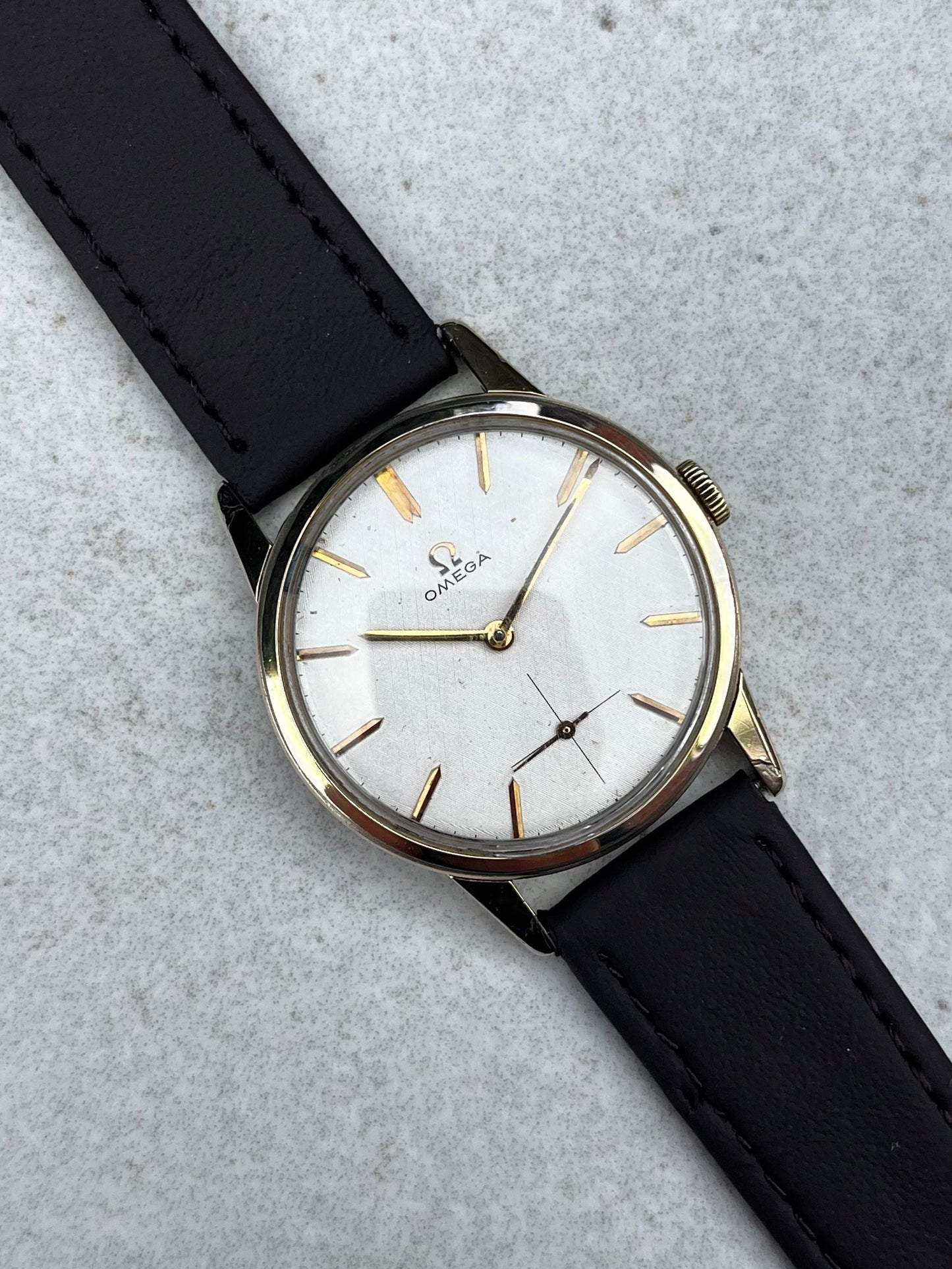 Omega Manual Wind Small Seconds Linen Dial 121.001