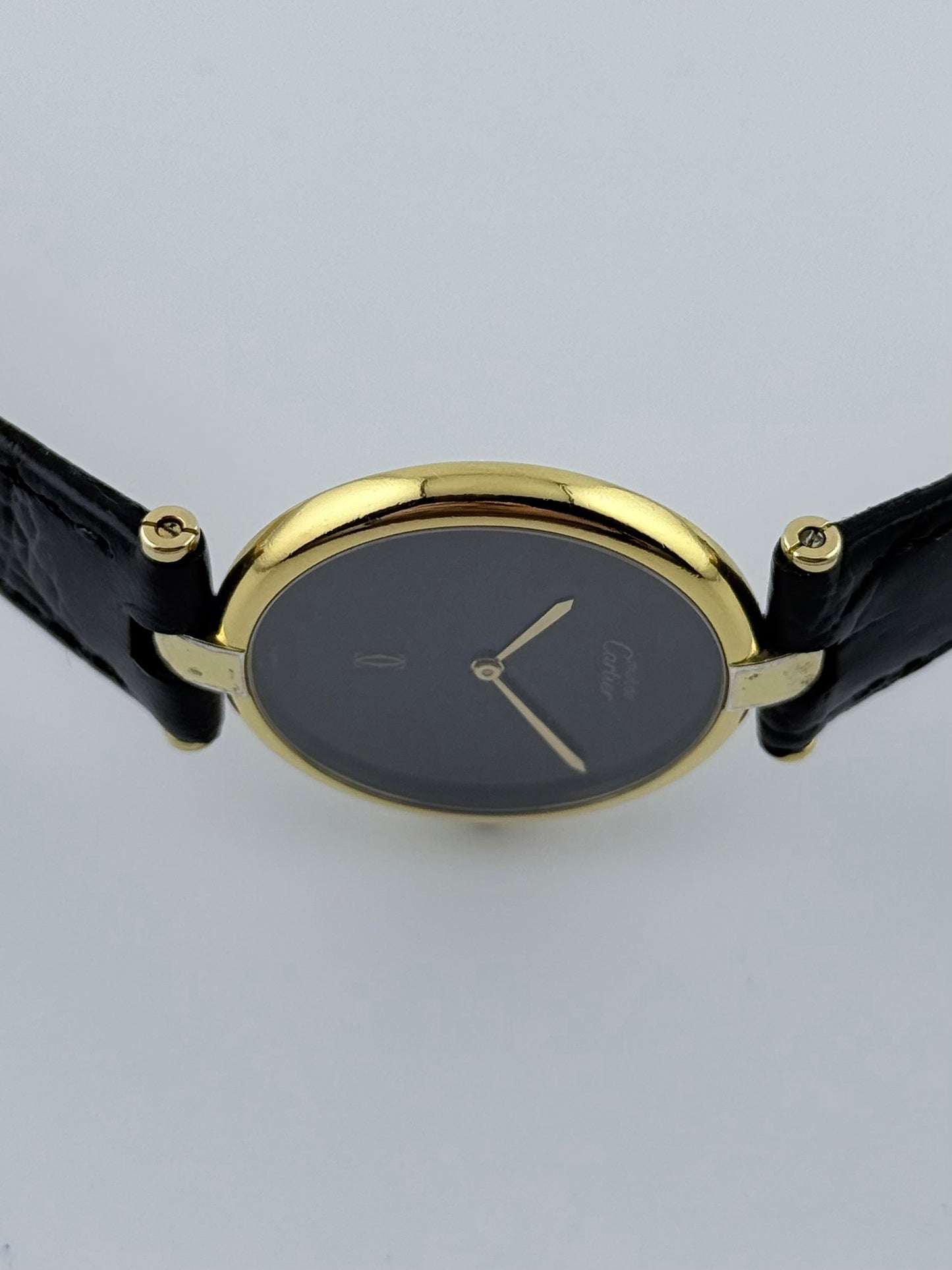 Cartier Vendome must de Vermeil Quartz - 17 - Black Dial