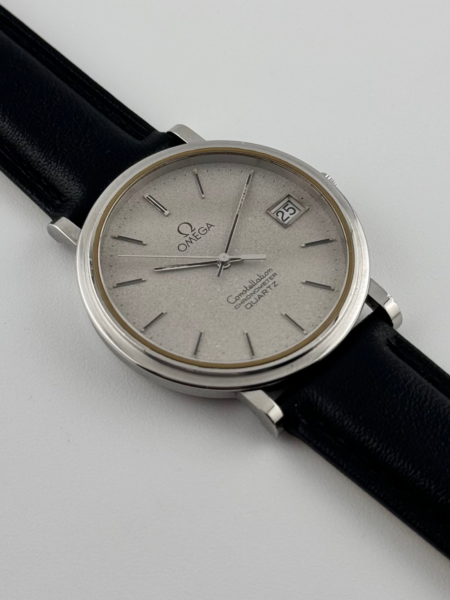 Omega Constellation Chronometer Quartz 198.0126 Date - Dark Grey Stardust Dial