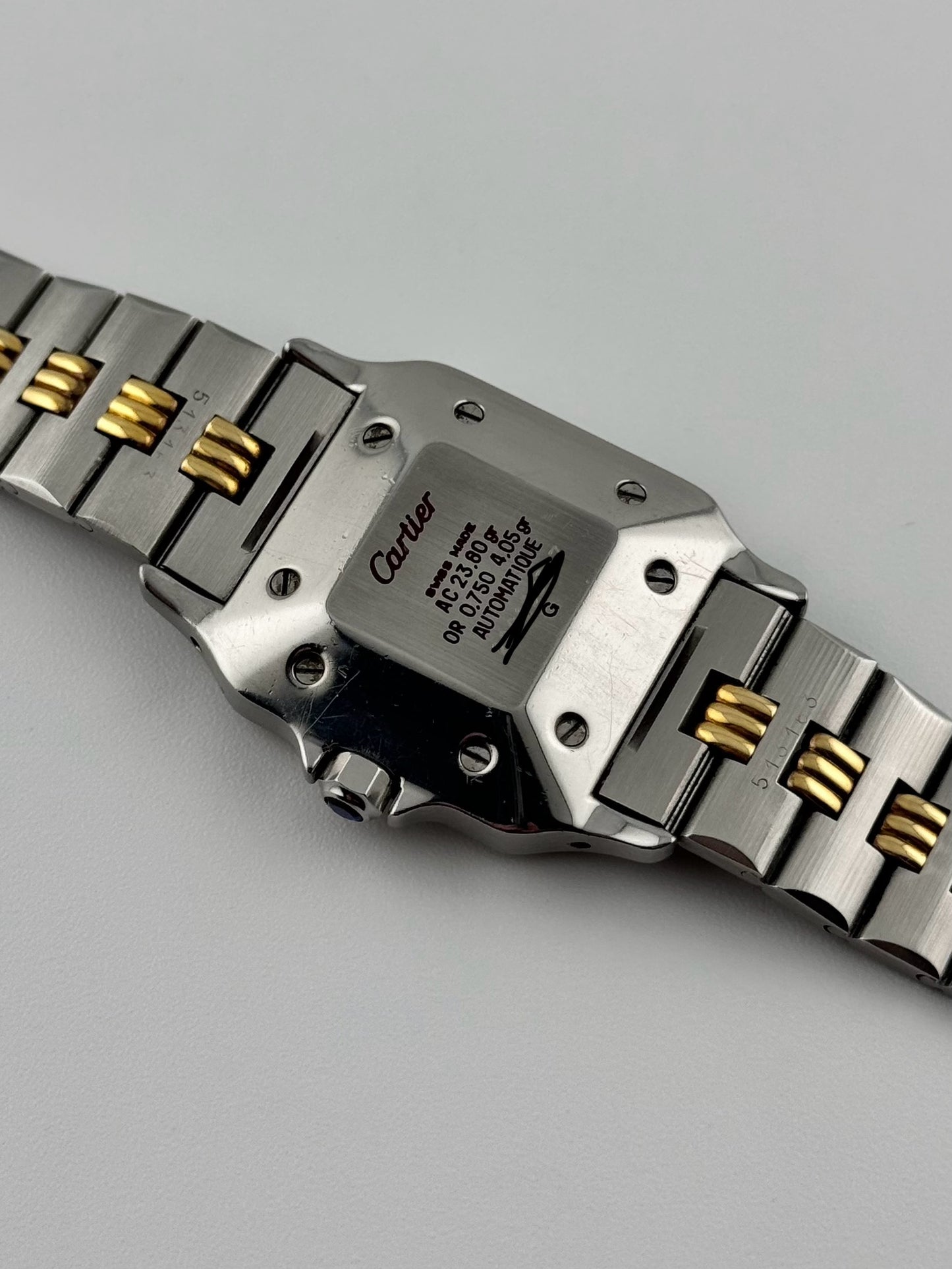 Cartier Santos Carree Automatic - Rare Godron Bracelet - 2961 - Original Box