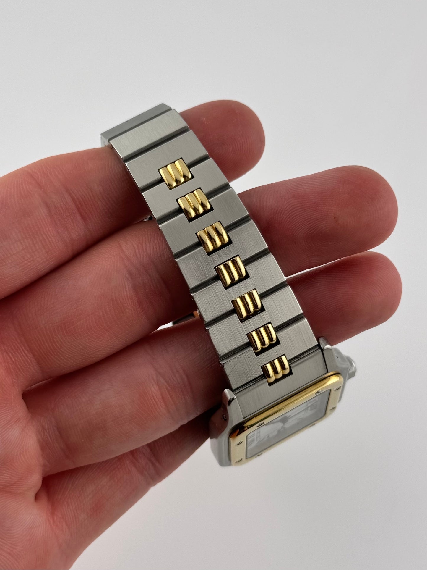 Cartier Santos Carree Automatic - Rare Godron Bracelet - 2961 - Original Box