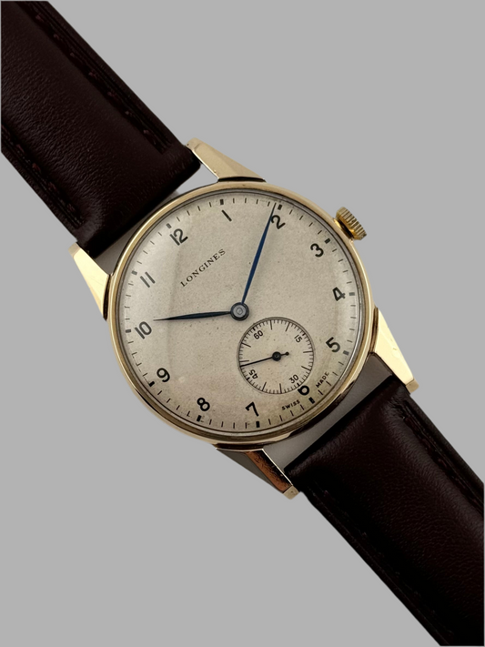 Longines Seconds Sub-dial - manual - 9ct Solid Gold - 207695 - Extremely Rare