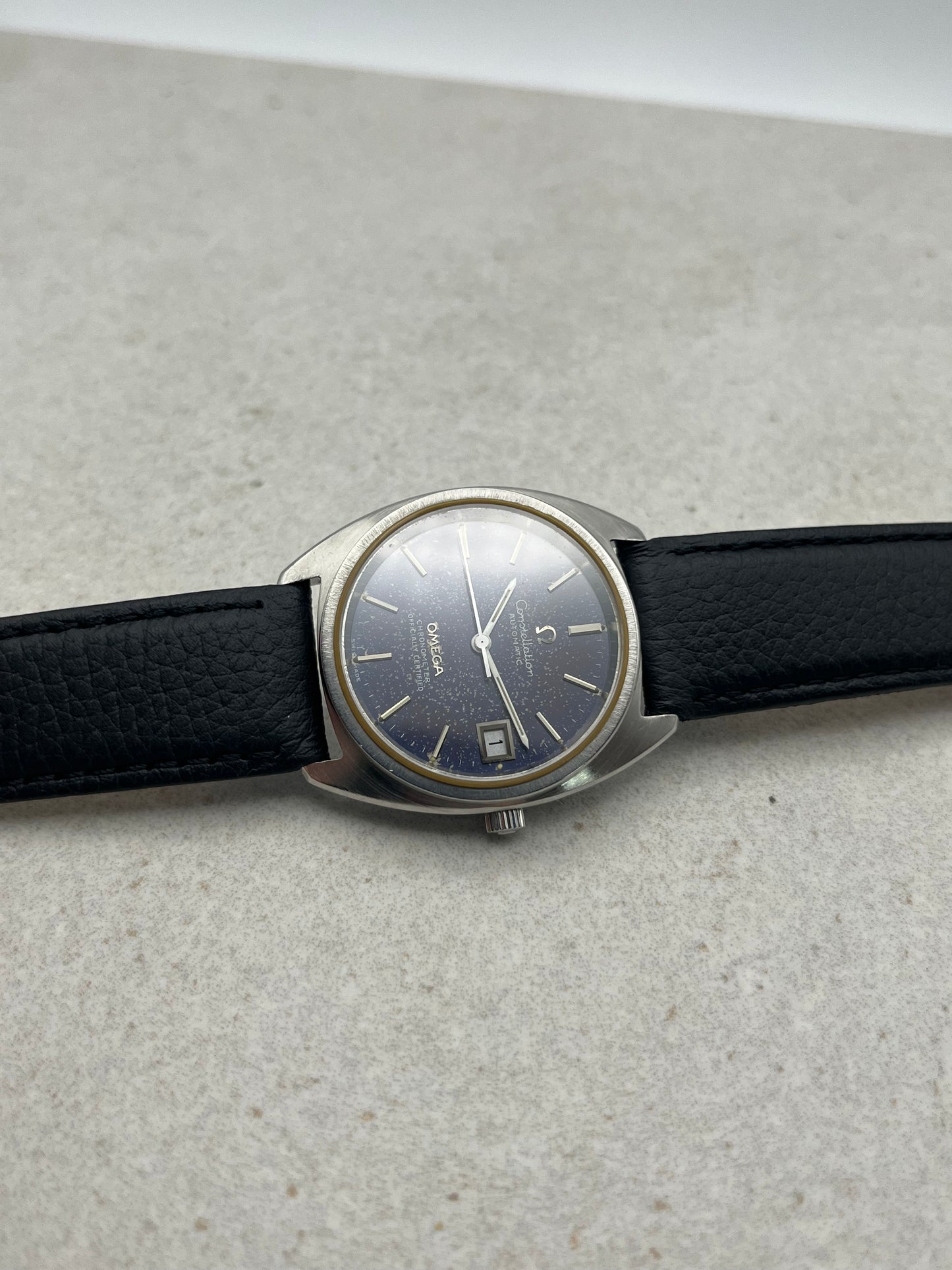 Omega Constellation Chronometer Automatic Date Stardust Dial 168.0056