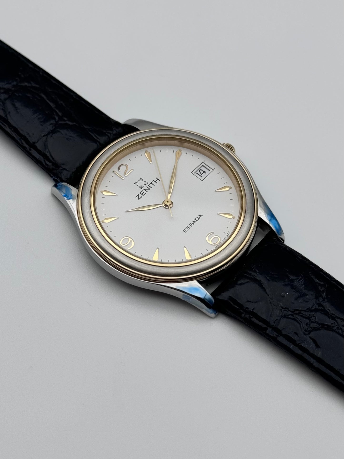 Zenith Espada Quartz Date 613 - New Old Stock! (Original strap, buckle & hang tag)!