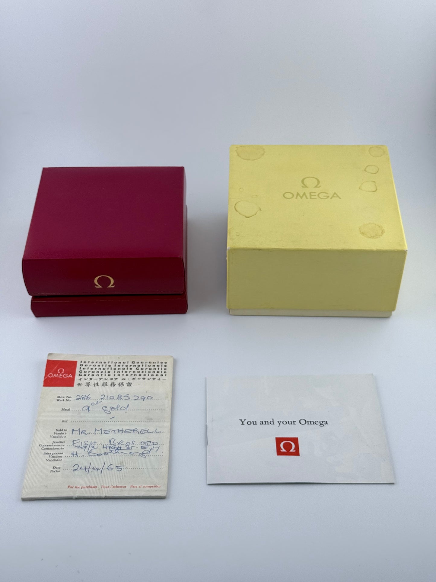 Omega Geneve Manual Wind 9ct Gold - 131.5405 - Box and Papers