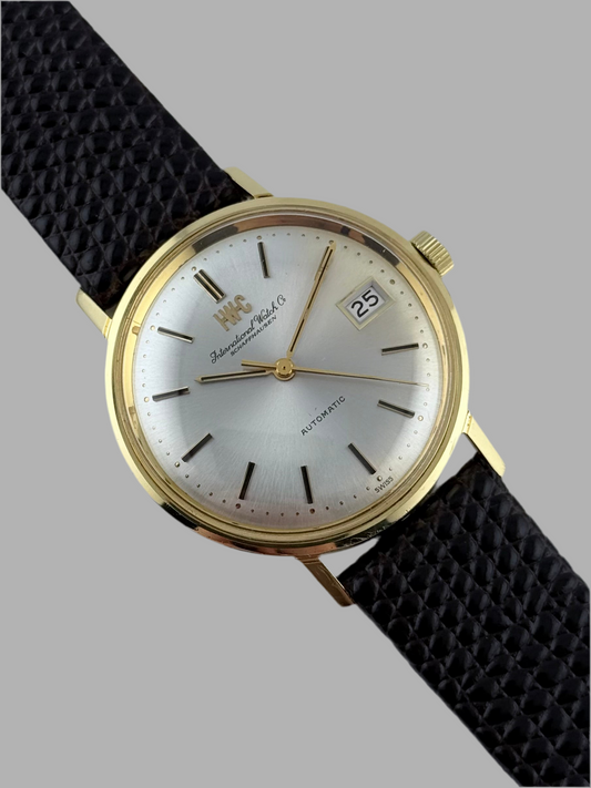 IWC Shaffhausen Automatic Date - 1818 - 18ct Gold- “Fish Crown” - OG Box