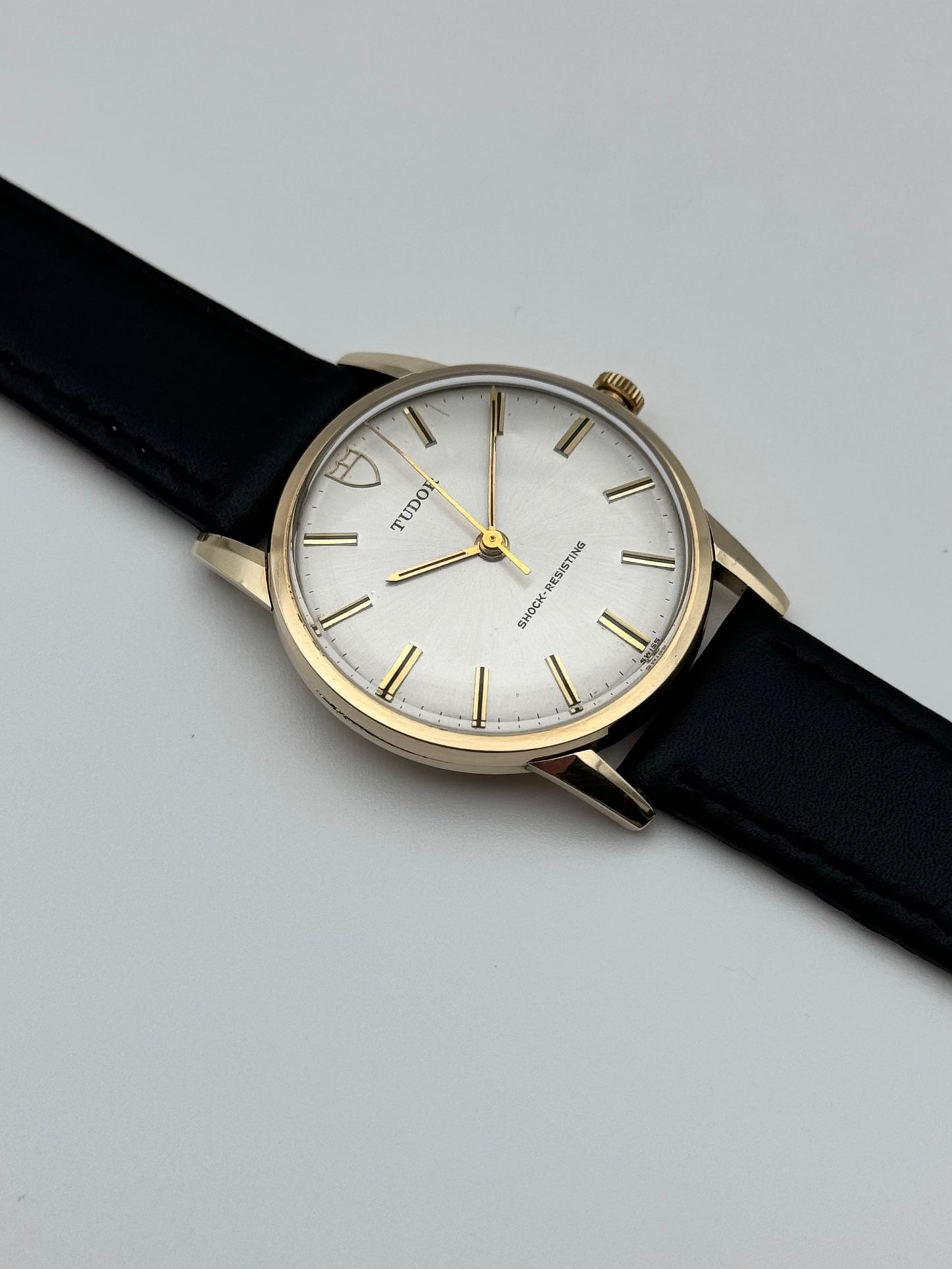 Tudor Manual Wind Shock Resisting 9ct Solid Gold Dress Piece