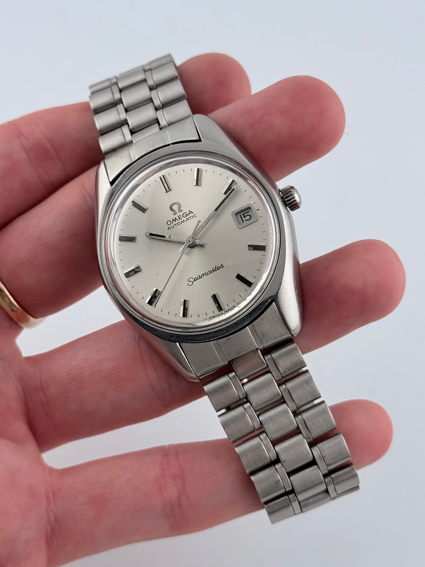 Omega Seamaster Automatic Date 166.067 - Sunburst Dial