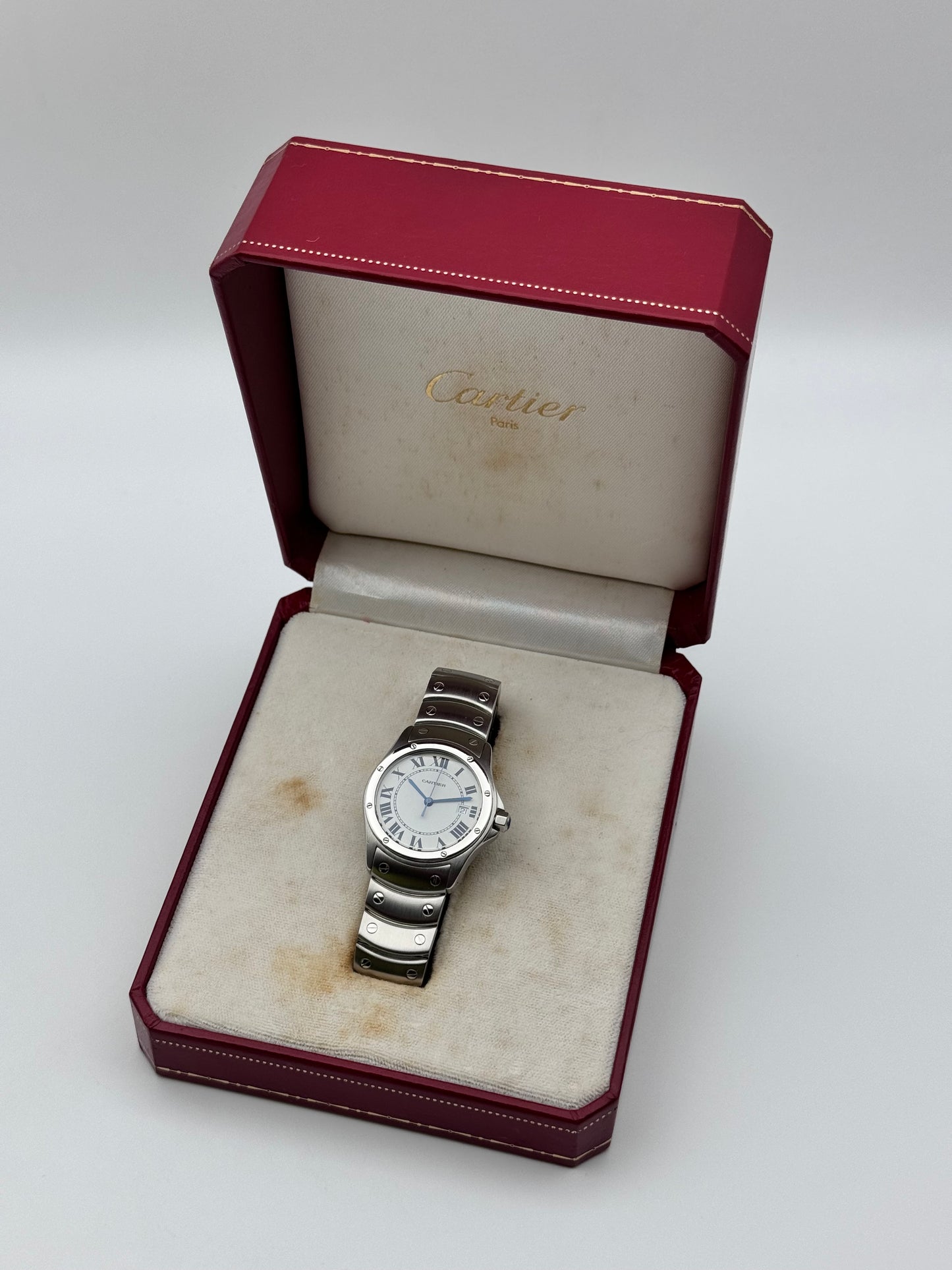 Cartier Santos Ronde Quartz Date 1561 - Boxed