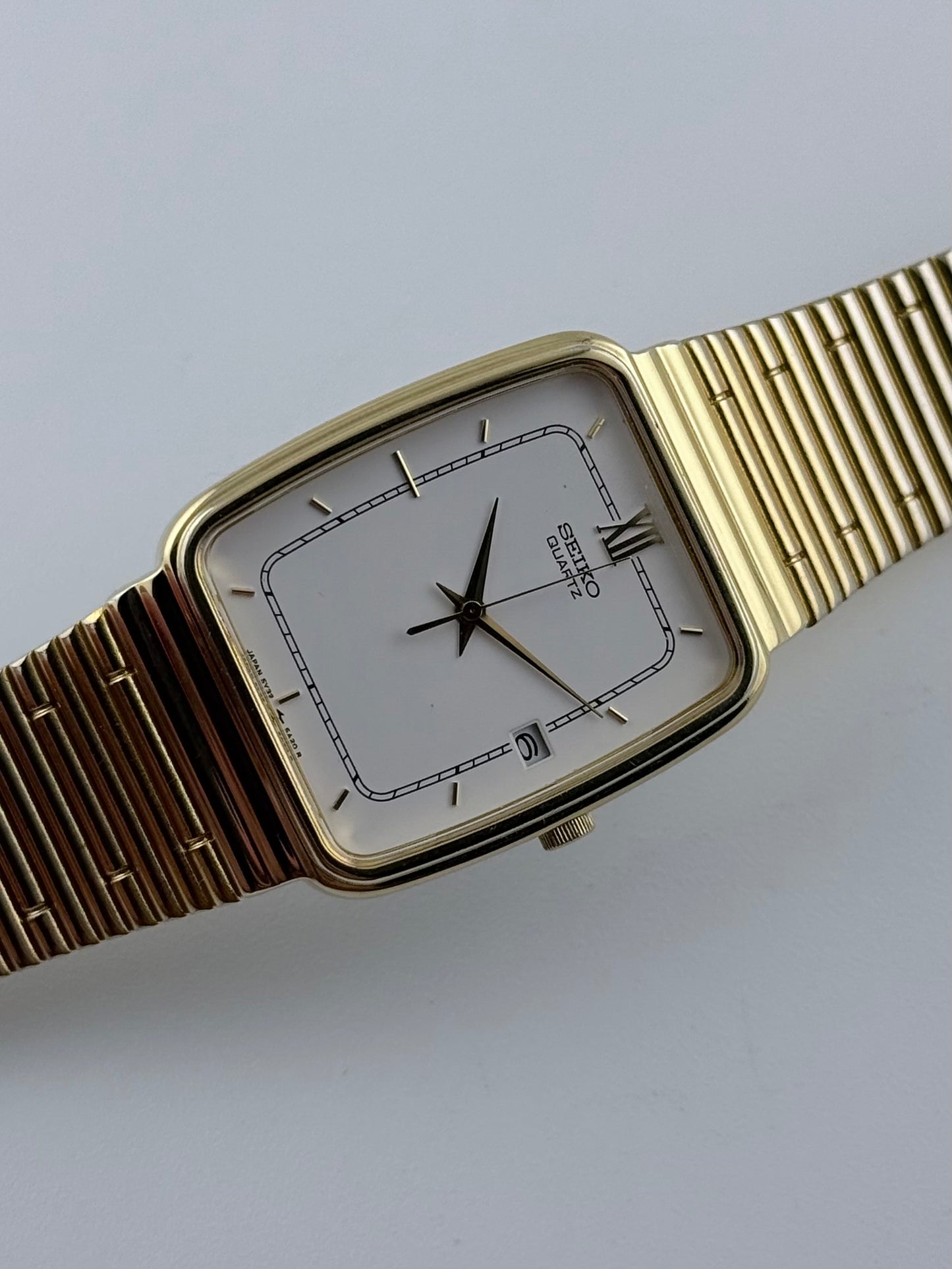 Seiko Tank Quartz 5Y32-5A20 with Box
