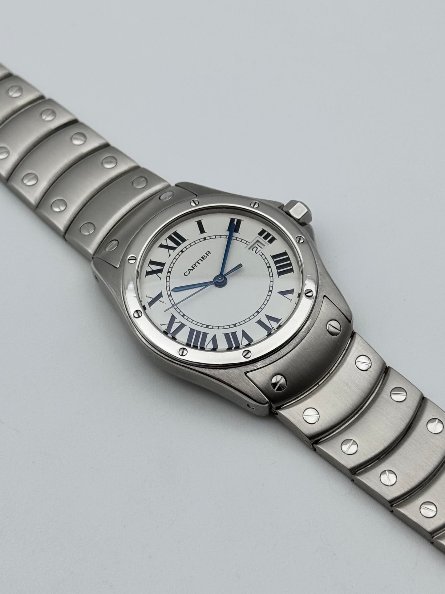 Cartier Santos Ronde Quartz Date 1561 - Boxed