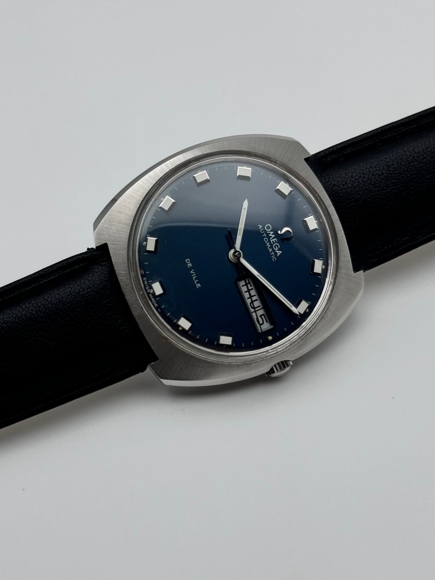 Omega DeVille Automatic Day Date - Rare Dial - 166.053
