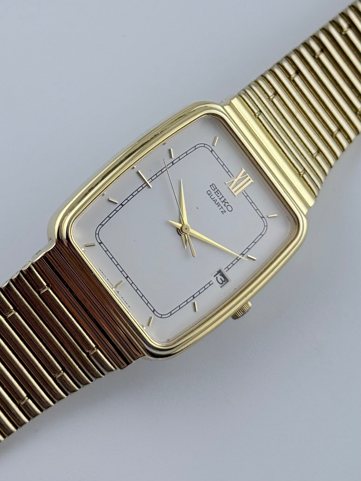 Seiko Tank Quartz Date - 5Y32-5A20