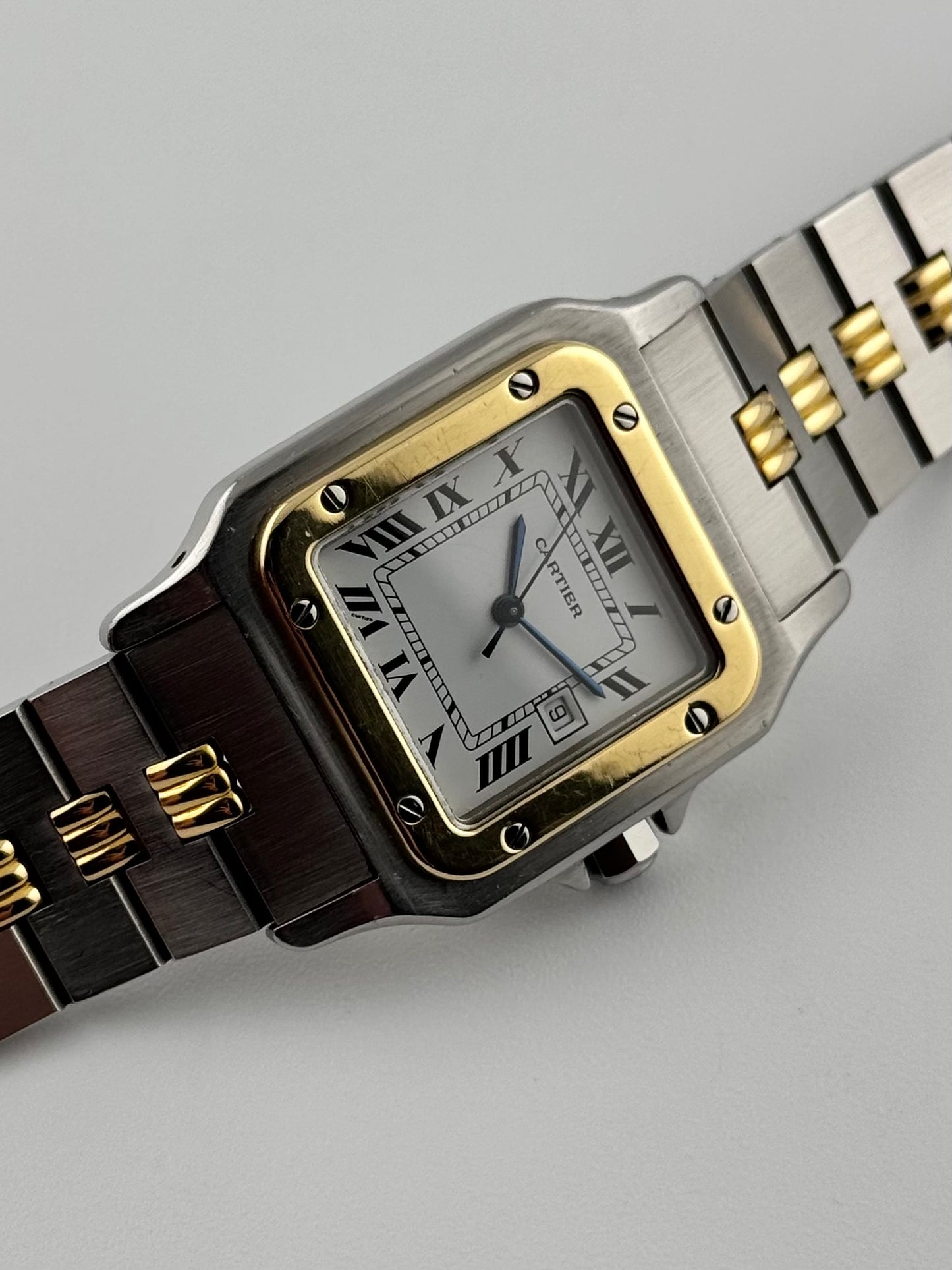 Cartier Santos Carree Automatic - Rare Godron Bracelet - 2961 - Original Box