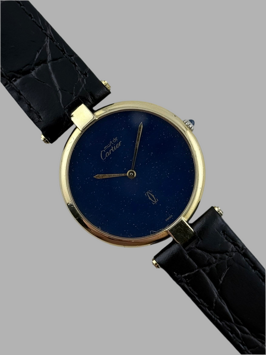 Cartier Must De Vendome Quartz - 17 - Lapis Lazuli effect Dial