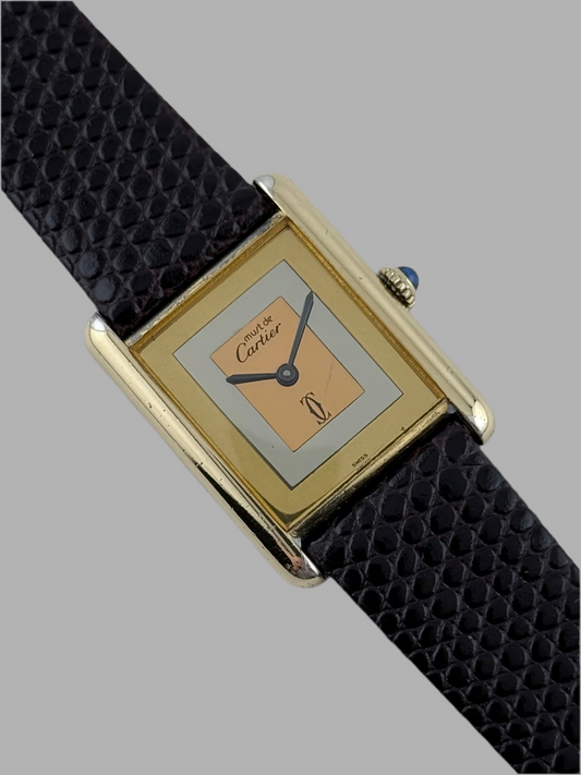 Cartier Must De Paris Tank Quartz - Trinity Dial