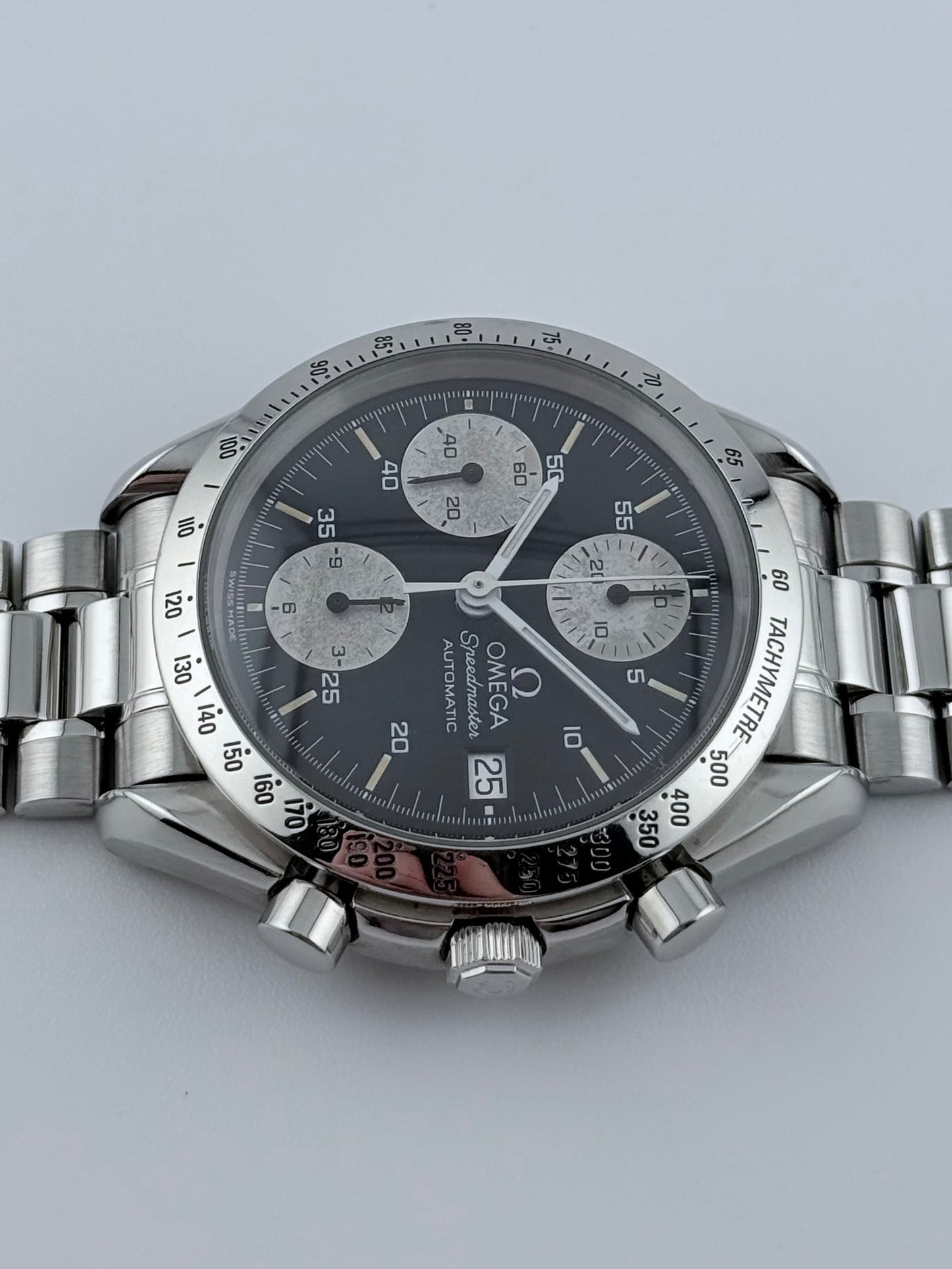Omega Speedmaster Automatic Date - 175.0043 - Rare Reverse Panda Dial