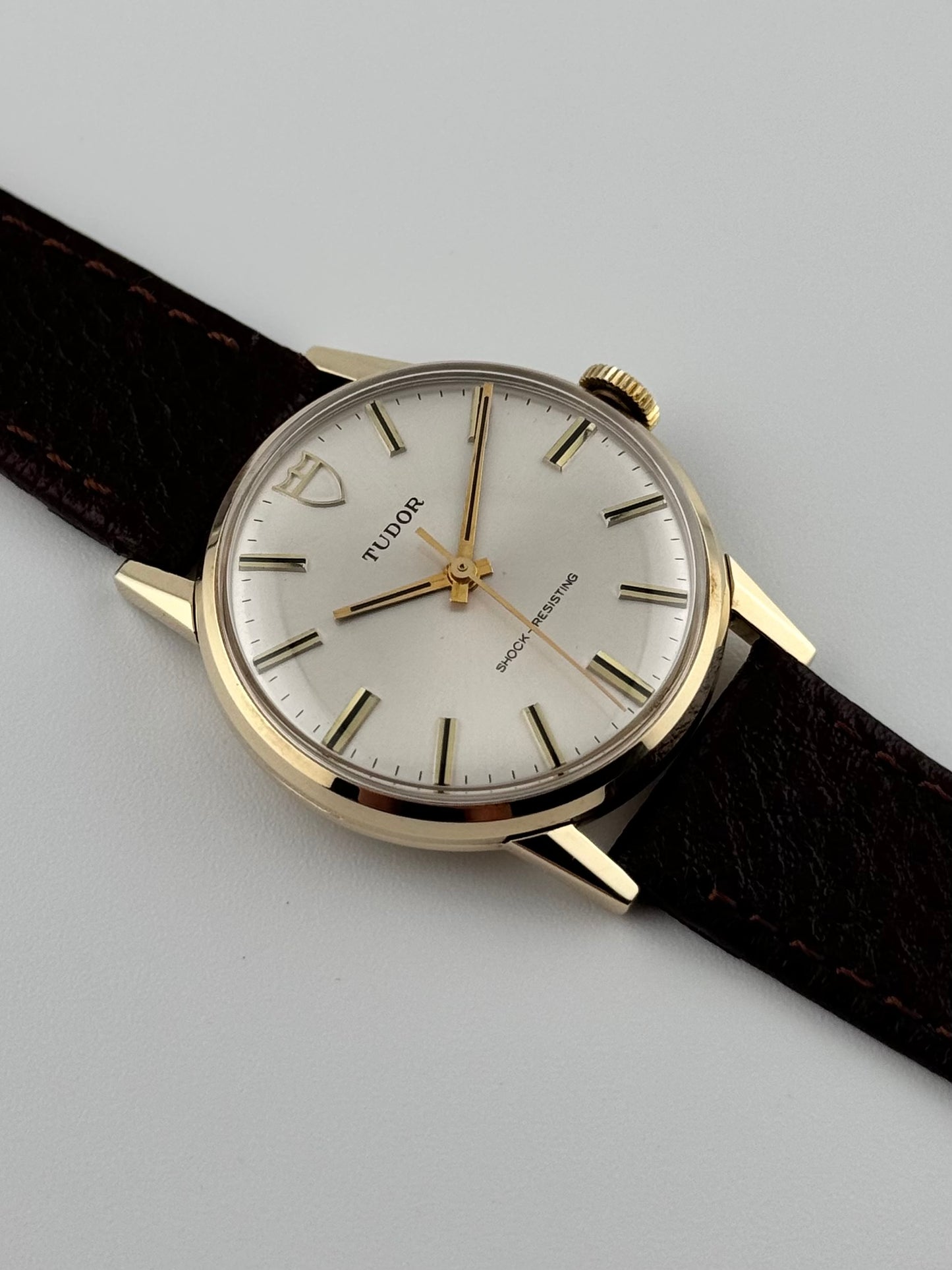 Tudor Manual Wind Shock Resisting 9ct Solid Gold Dress Piece