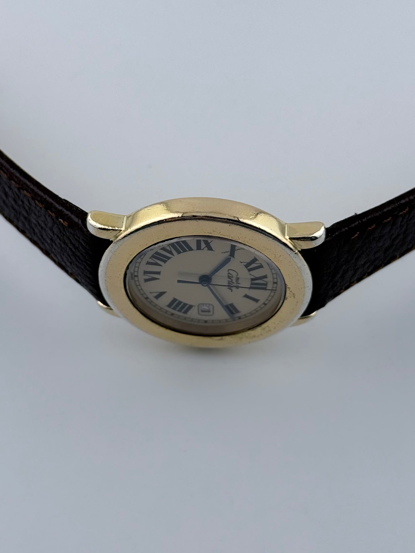 Cartier Must De Quartz Ronde Date 1800-1 - Champagne Dial