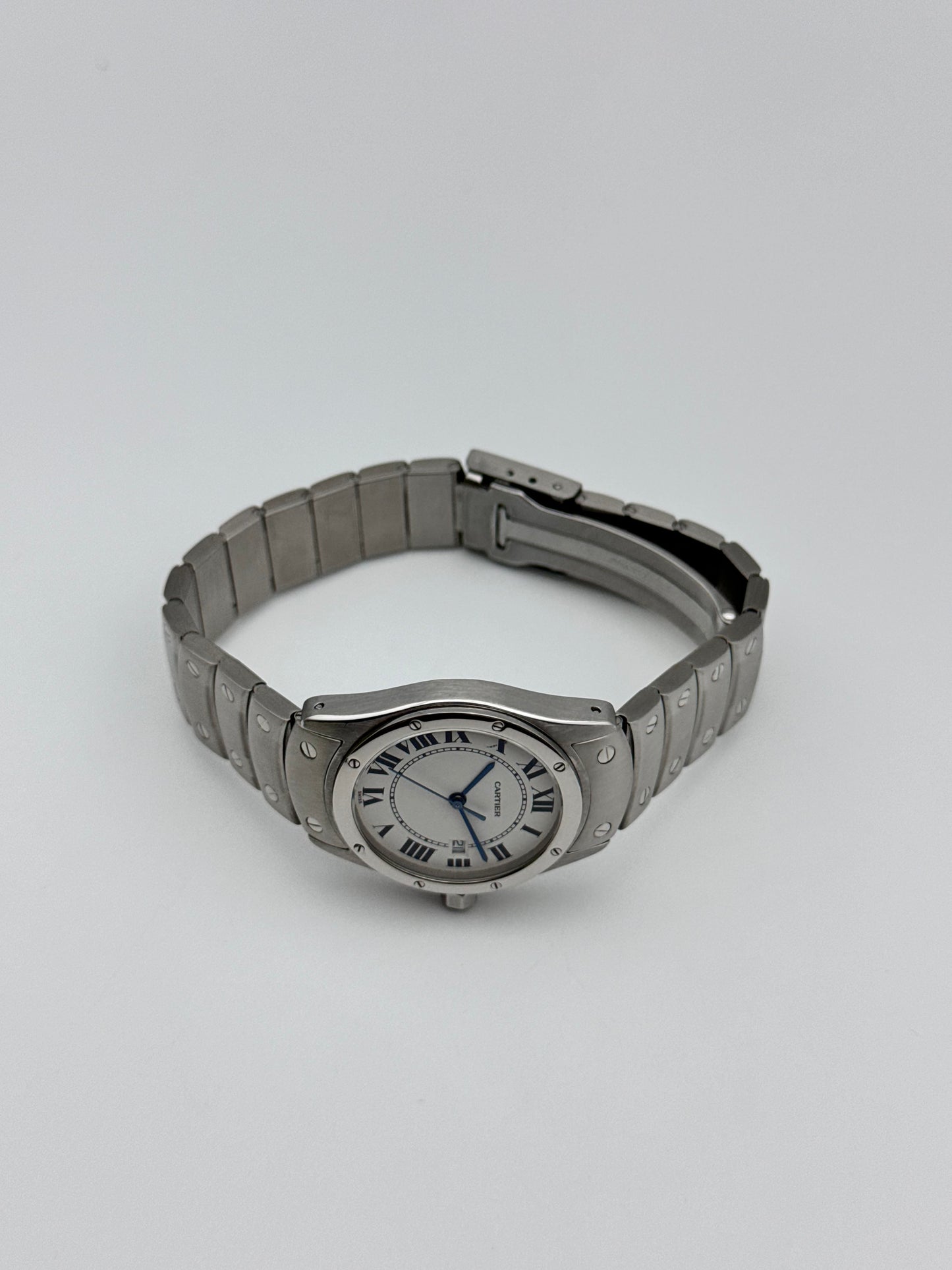 Cartier Santos Ronde Quartz Date 1561 - Boxed