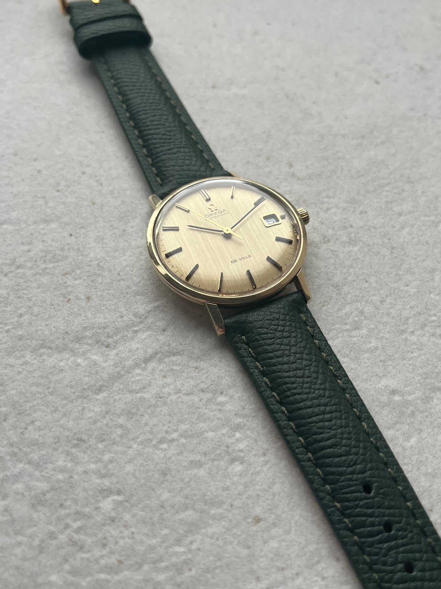 Omega DeVille Automatic Date 9ct Solid Gold