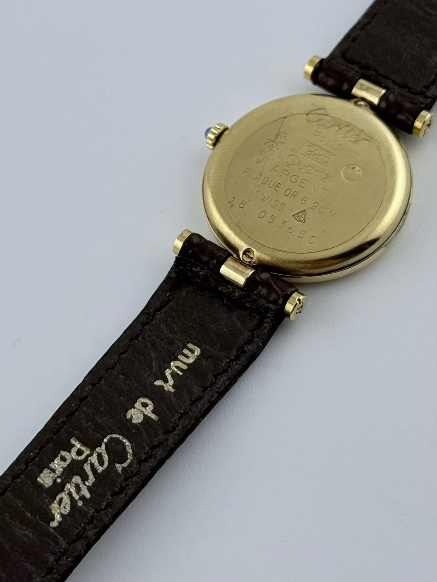 Cartier Must de Cartier Paris Quartz - 18 - Brown Wood Dial - Ladies