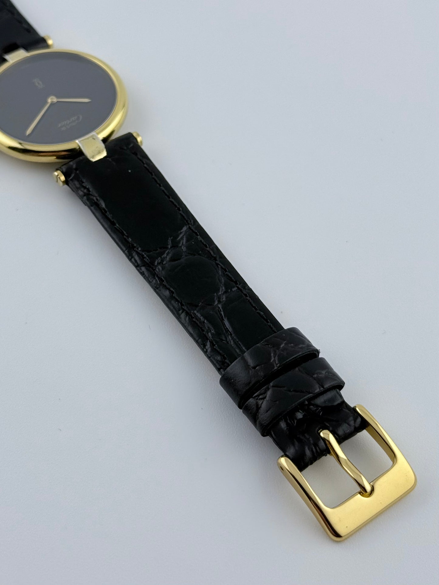 Cartier Vendome must de Vermeil Quartz - 17 - Black Dial