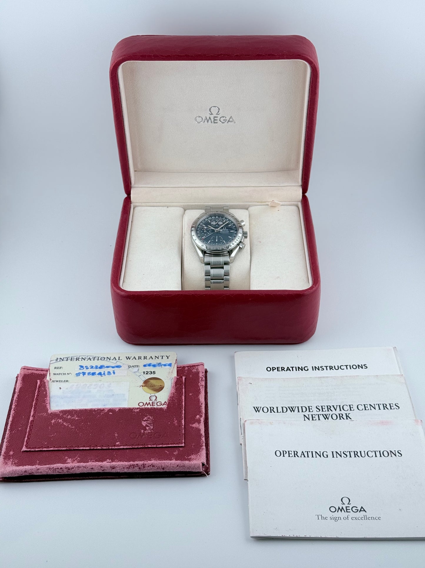 Omega Speedmaster Automatic Chronograph Triple Calendar - 175.0084 - Box and Papers