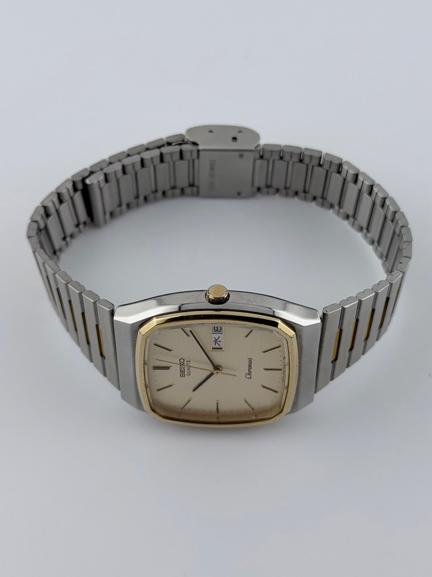 Seiko Chronos Tank Quartz Day-Date - JDM - 7433-5040