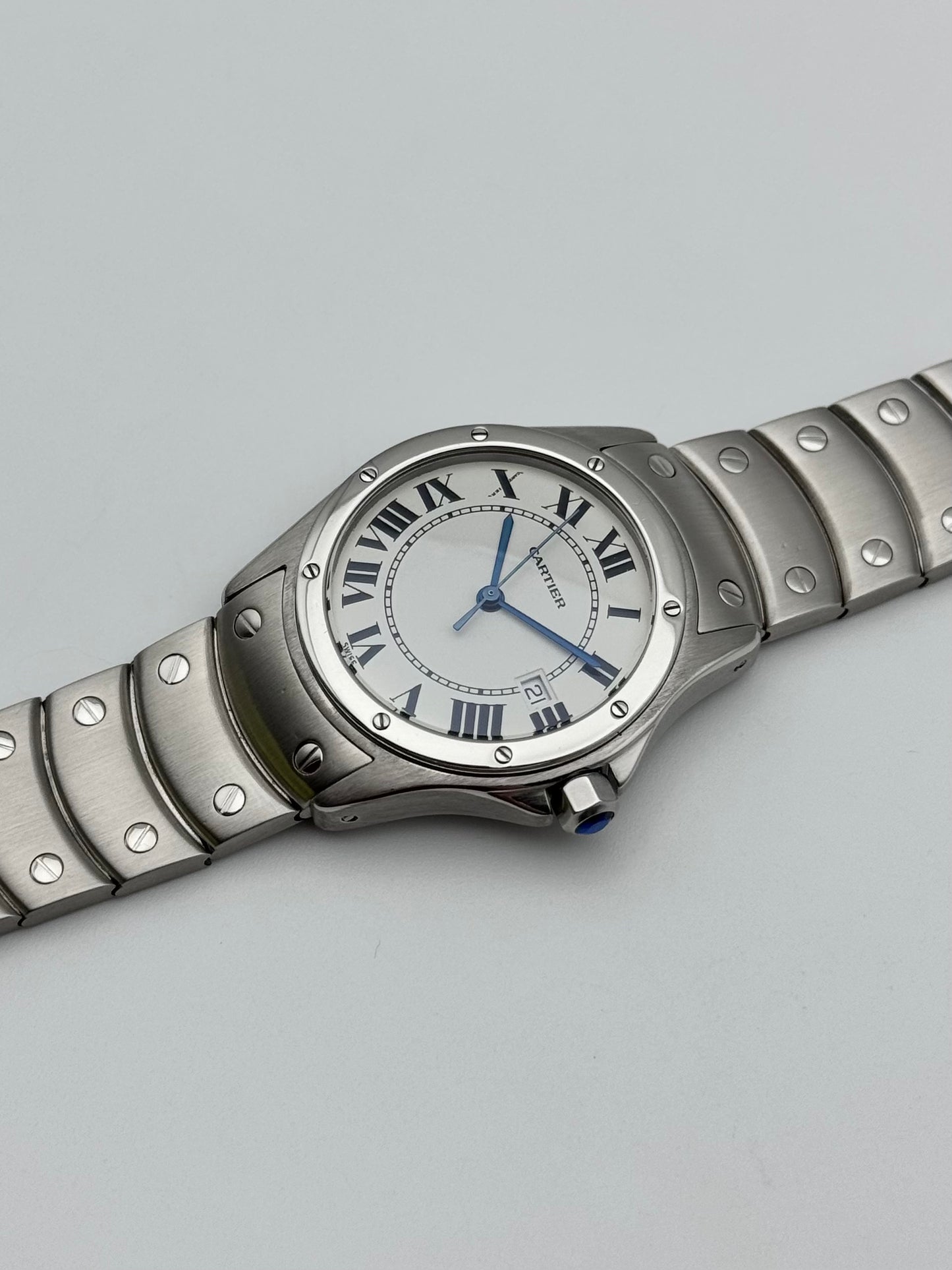 Cartier Santos Ronde Quartz Date 1561 - Boxed
