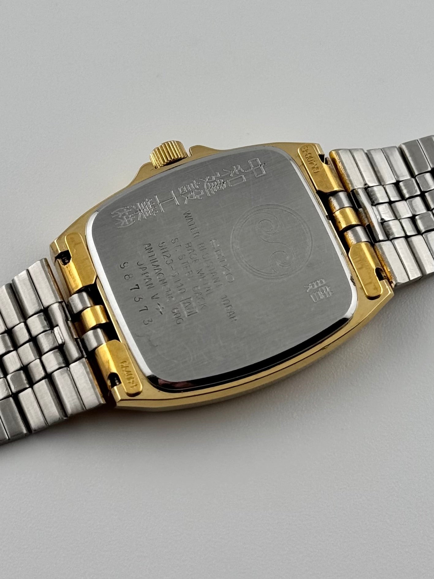 Seiko Chronos Tank Quartz Day-Date - JDM - 5H23-5110